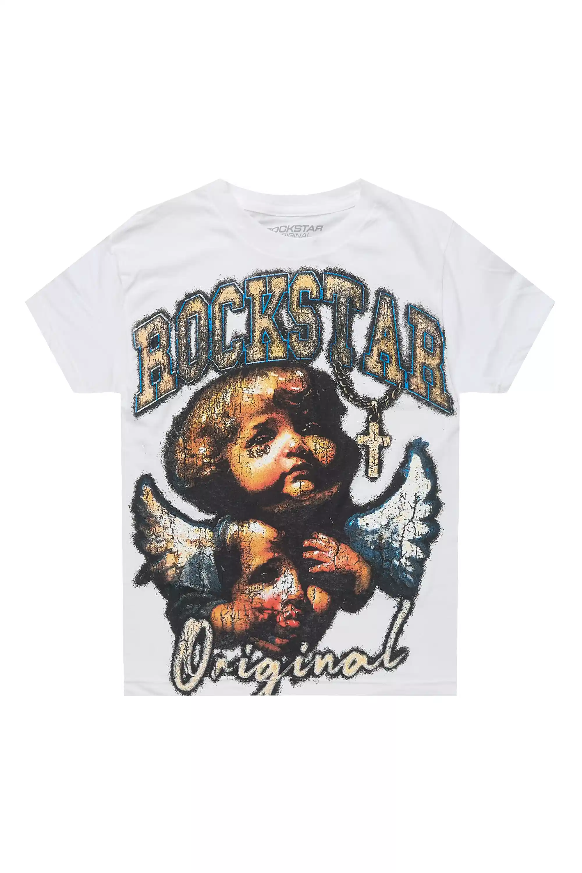 Boys Deiter White Graphic T-Shirt