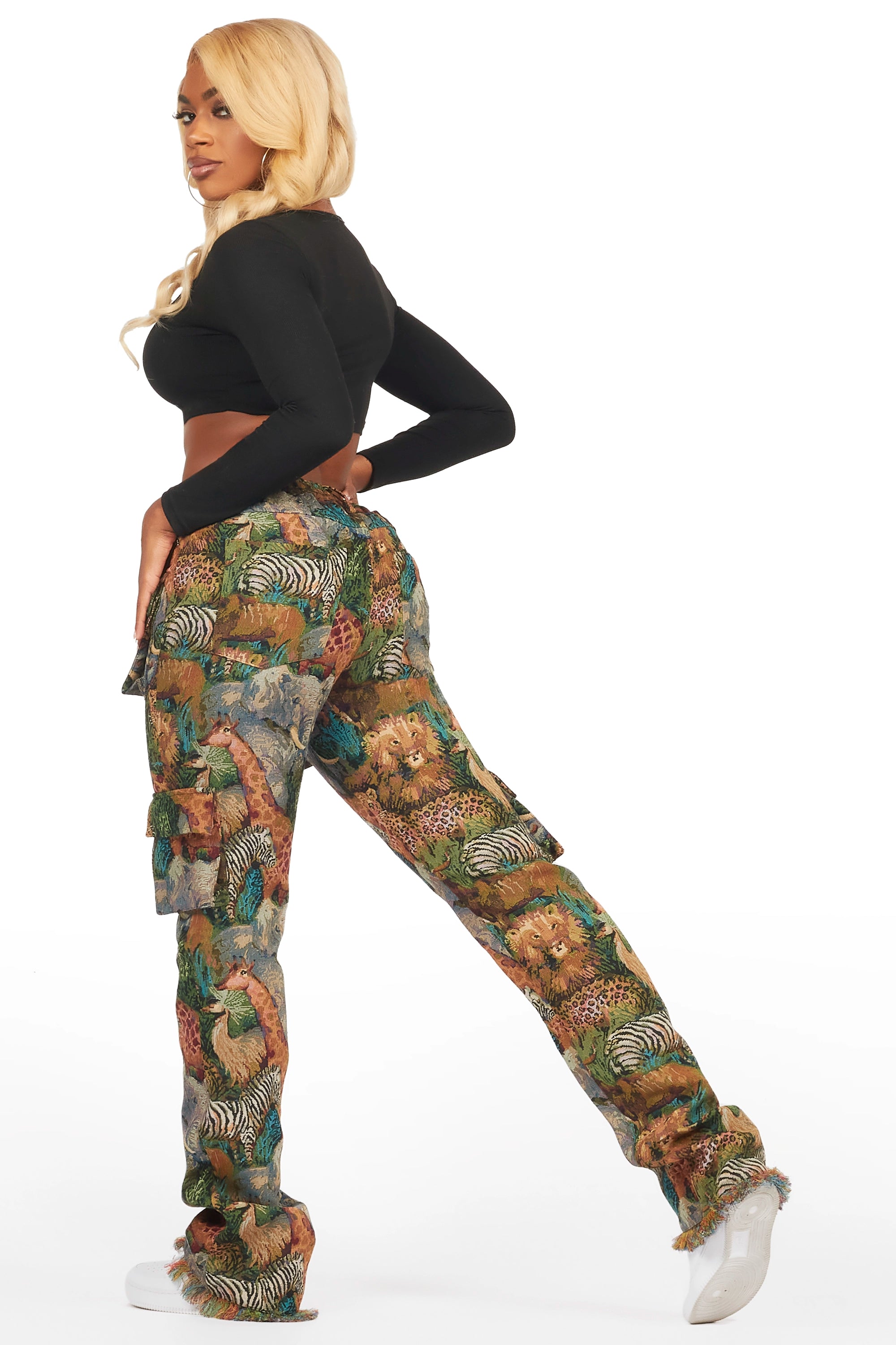 4571-channa-multi-animal-print-cargo-tapestry-pant-5.jpg Channa Multi Animal Print Cargo Tapestry Pant