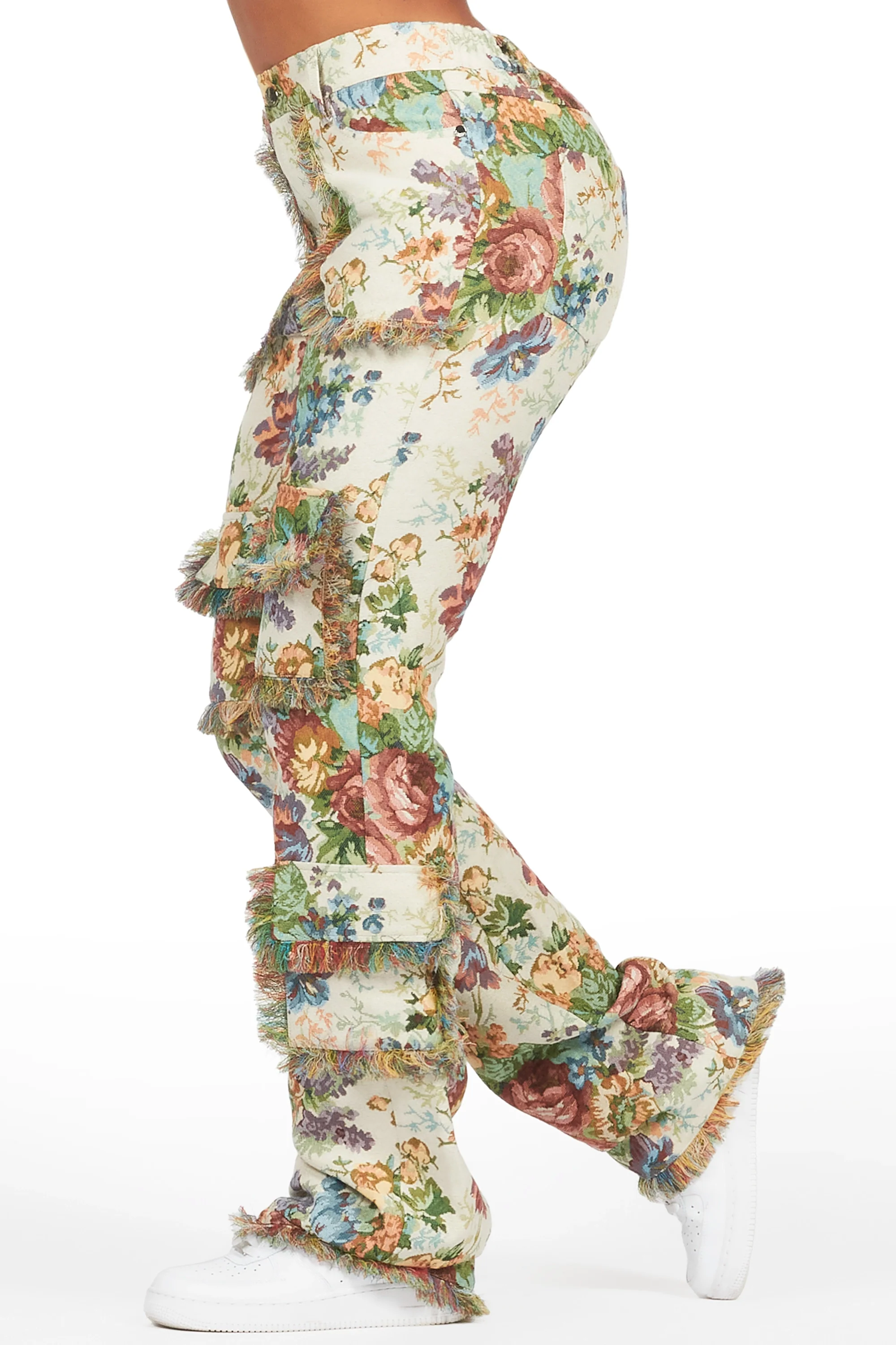 4577-makayla-beige-cargo-tapestry-stacked-pant-3.webp Makayla Beige Cargo Tapestry Stacked Pant