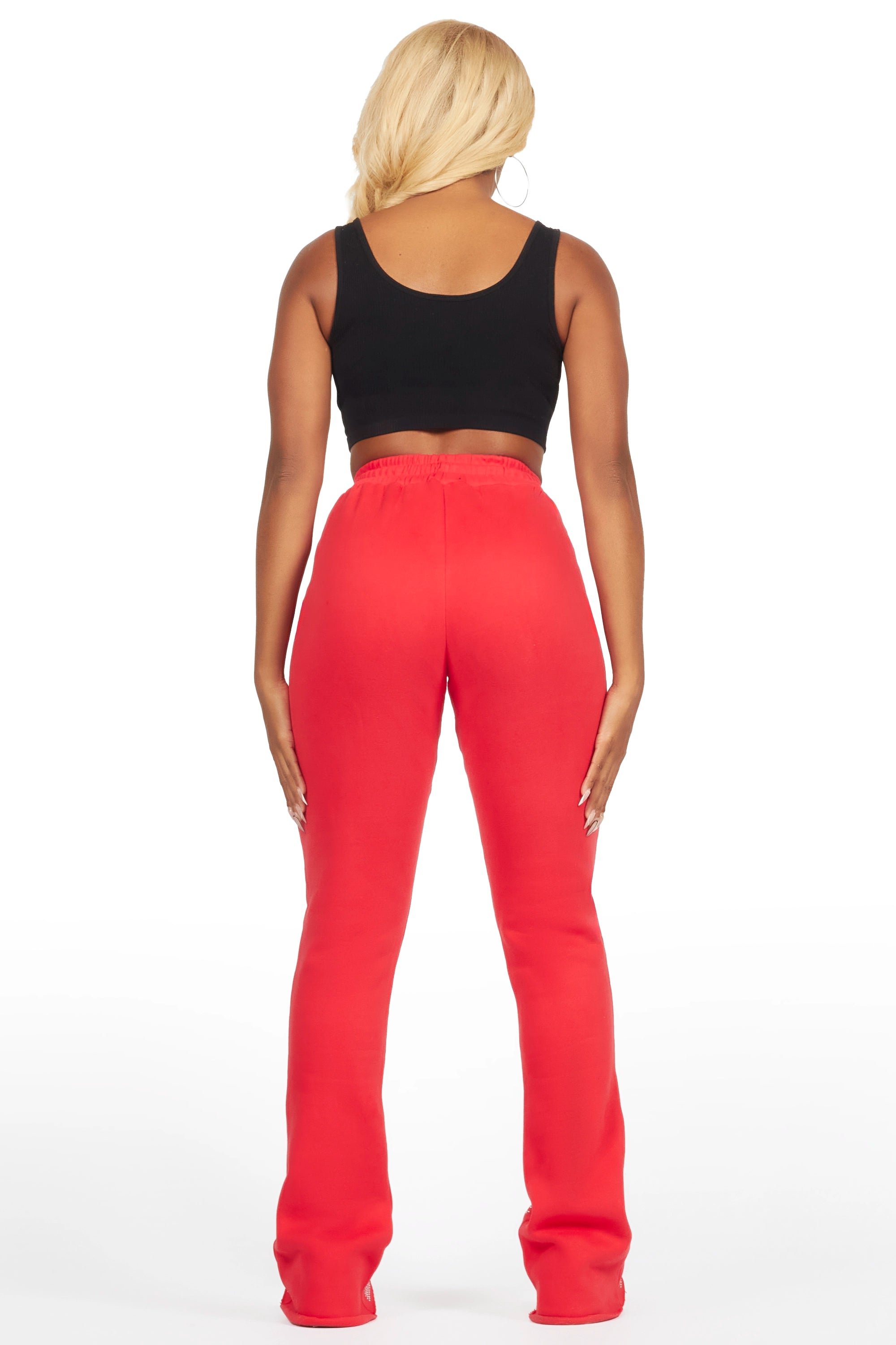 4729-anastesia-red-stacked-track-pant-5.jpg Anastesia Red Stacked Track Pant