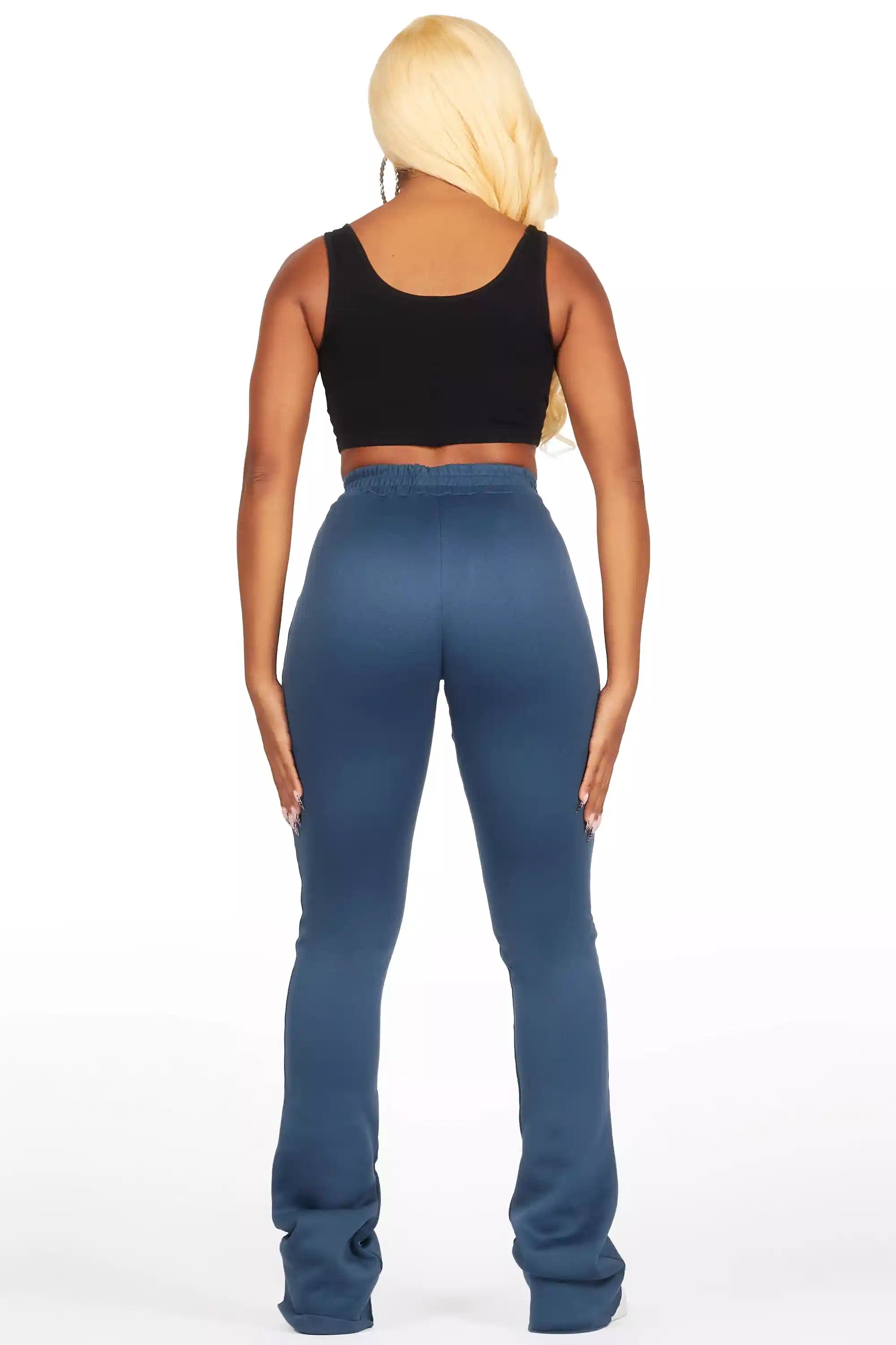 4821-juliana-navy-super-stacked-track-pant-5.jpg Juliana Navy Super Stacked Track Pant