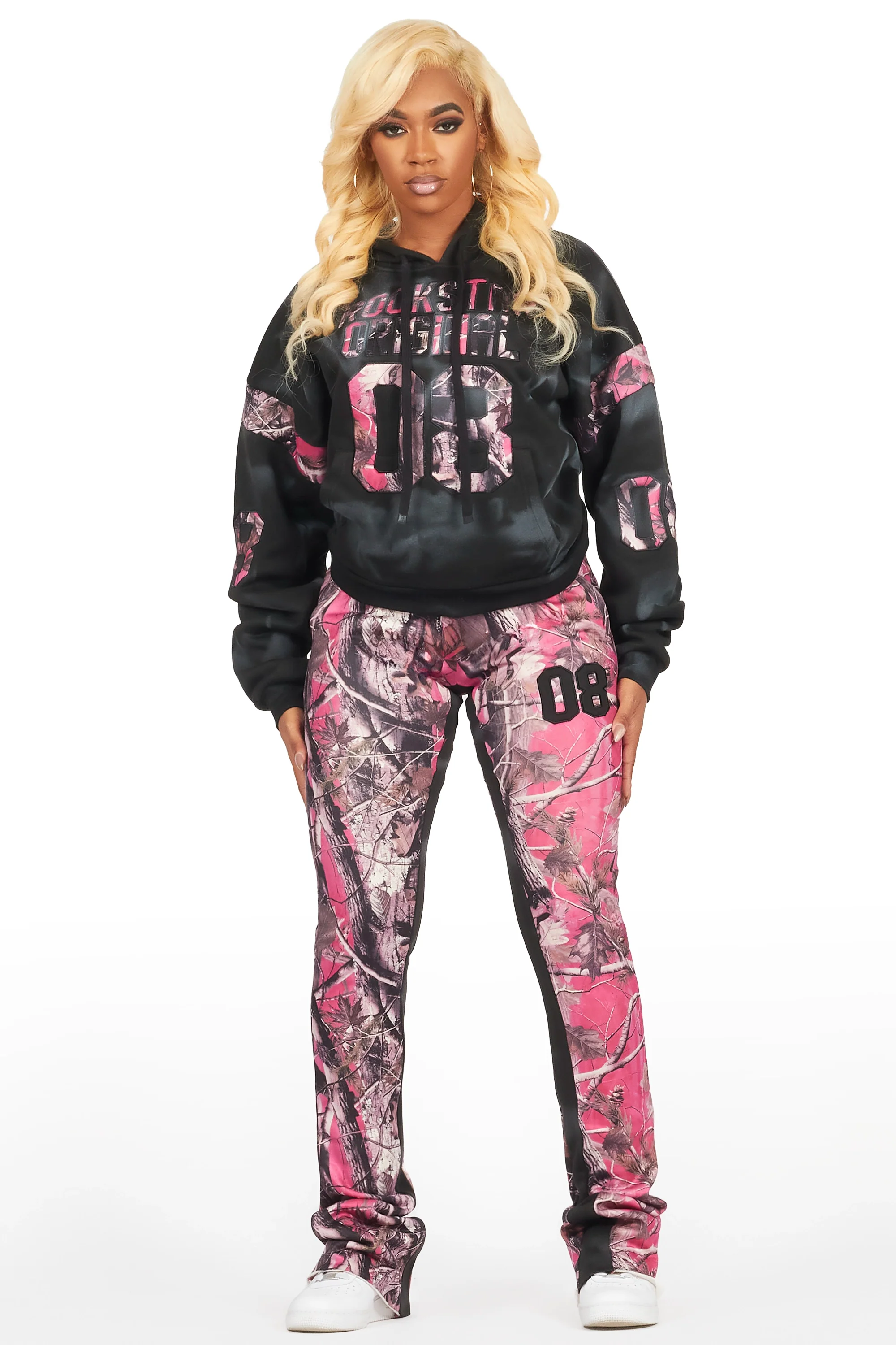 Eniyha Black/Pink Tree Camo Stacked Trackset