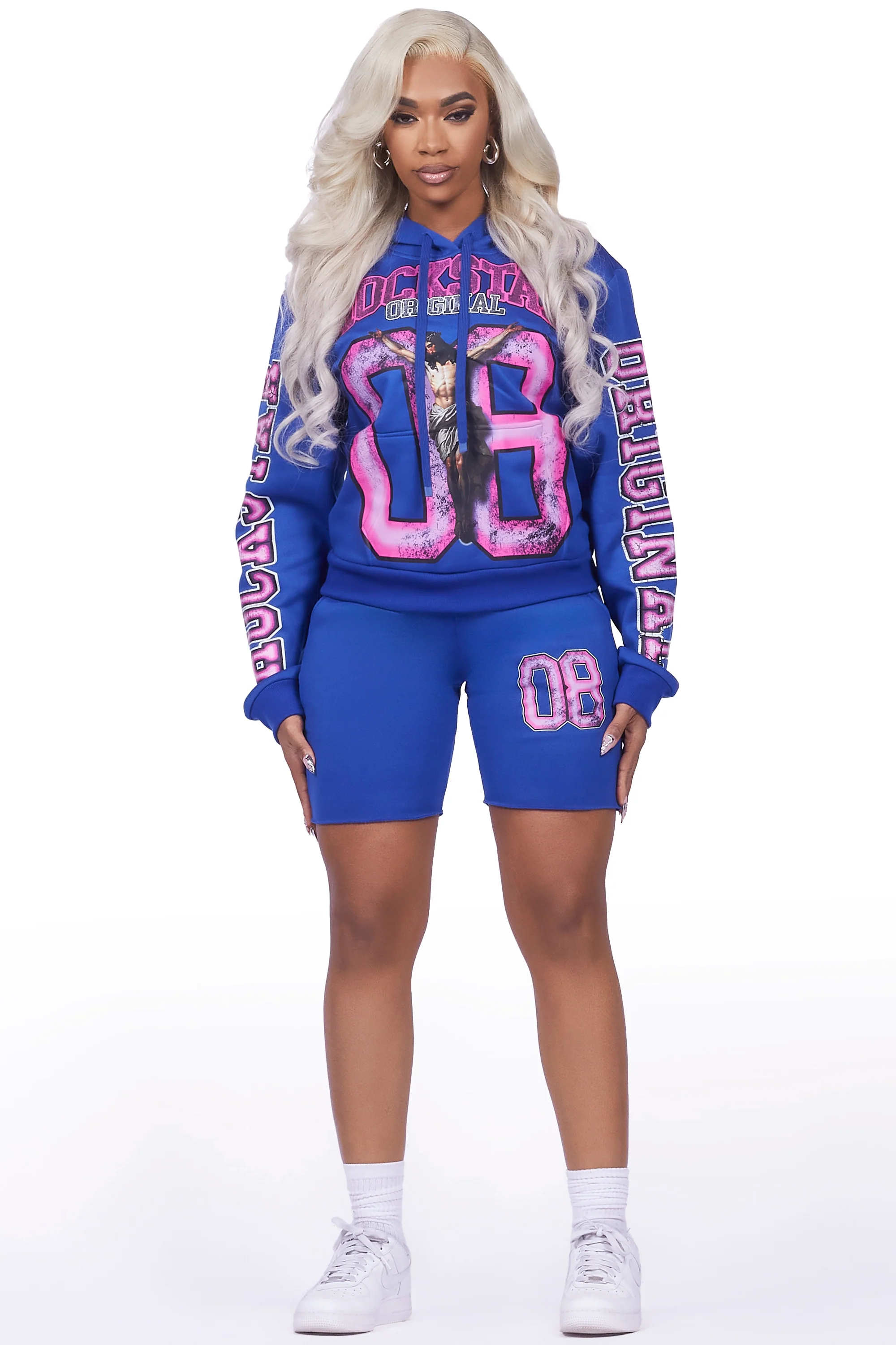 Tariqa Royal Blue Short Set