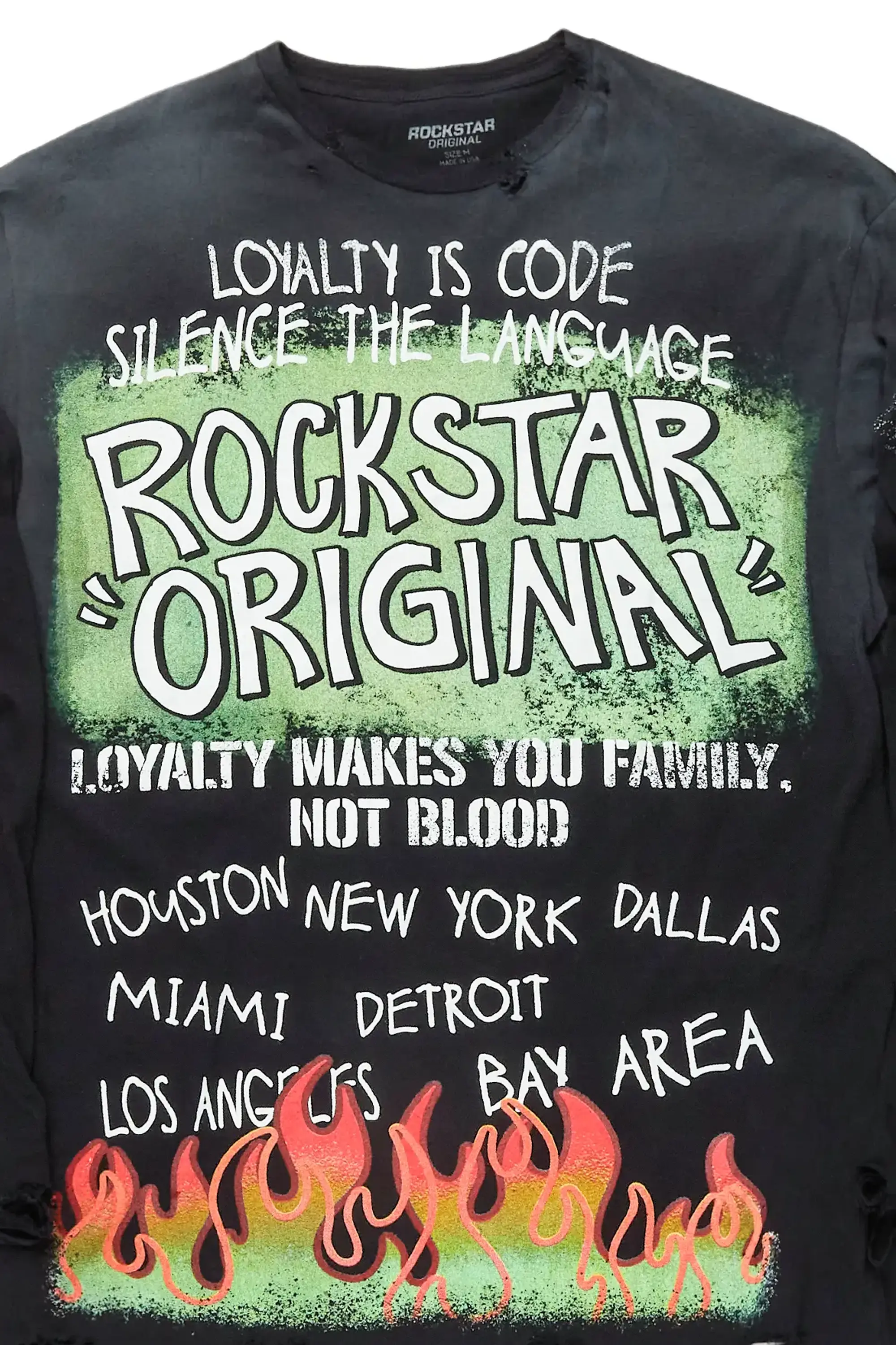 Bridgette Black Long Sleeve Graphic T-Shirt