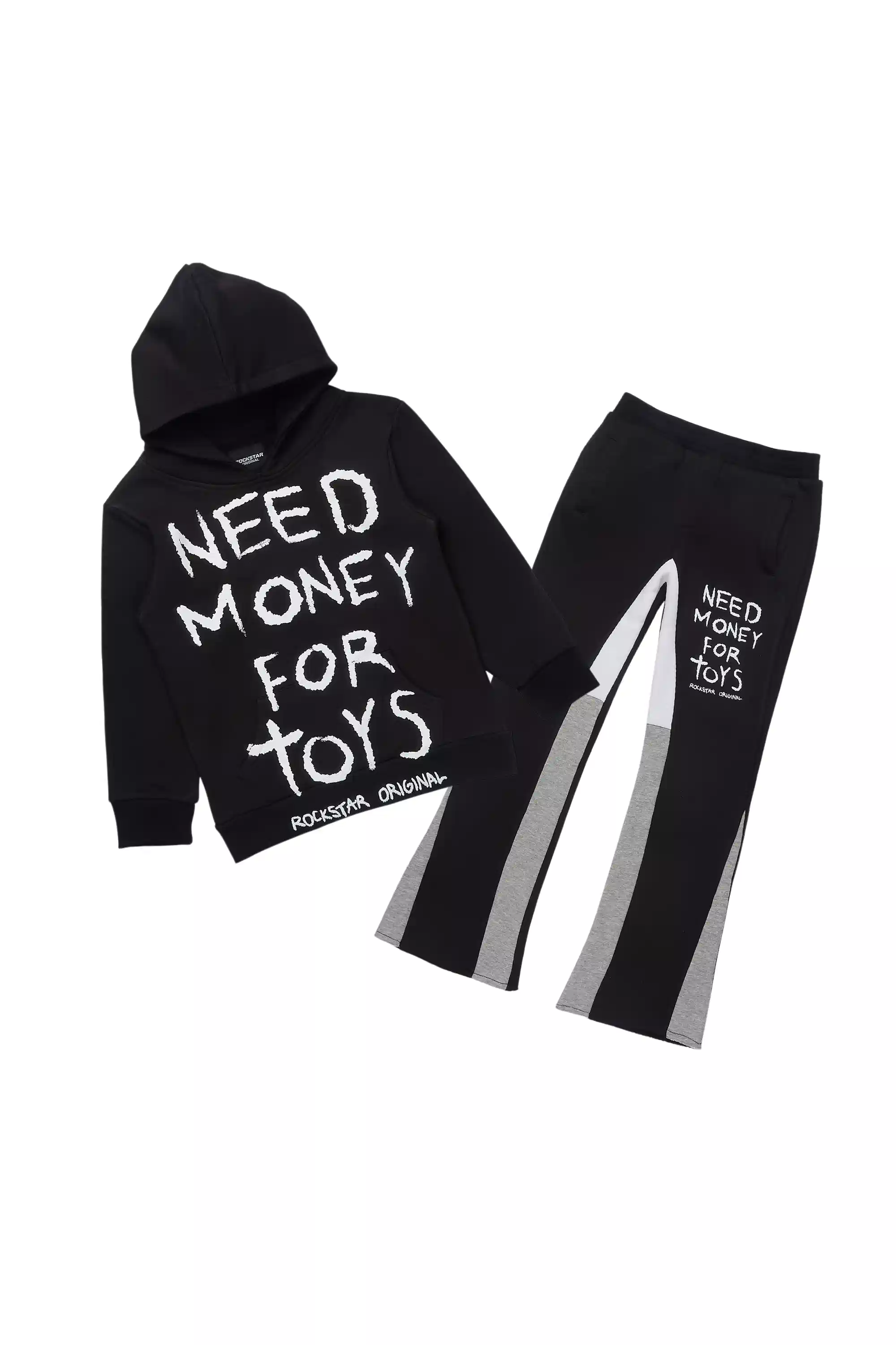 Boys M4 Toys Black/Grey Stacked Flare Track Set