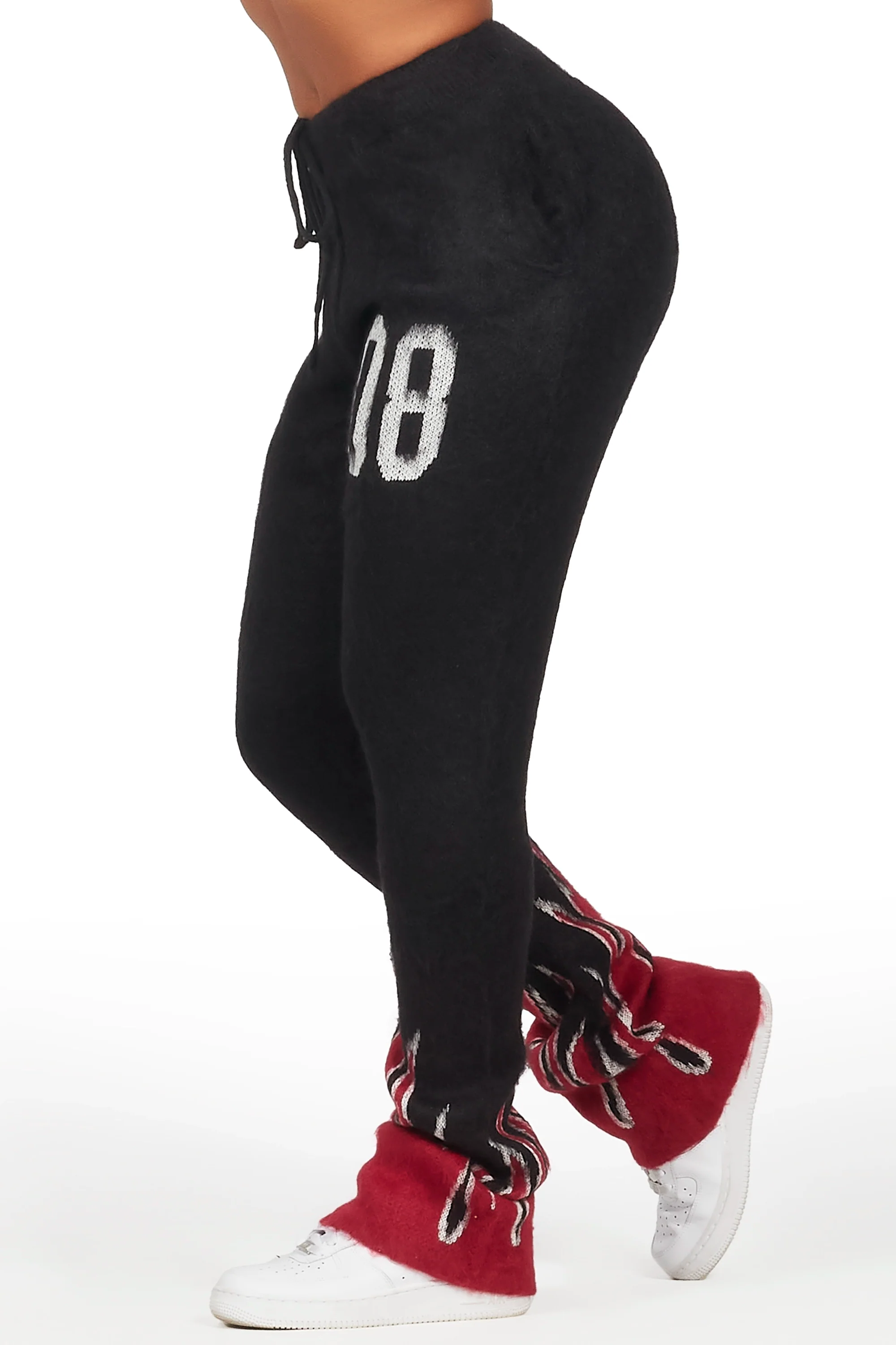 5353-della-black-mohair-stacked-track-pant-3.webp Della Black Mohair Stacked Track Pant