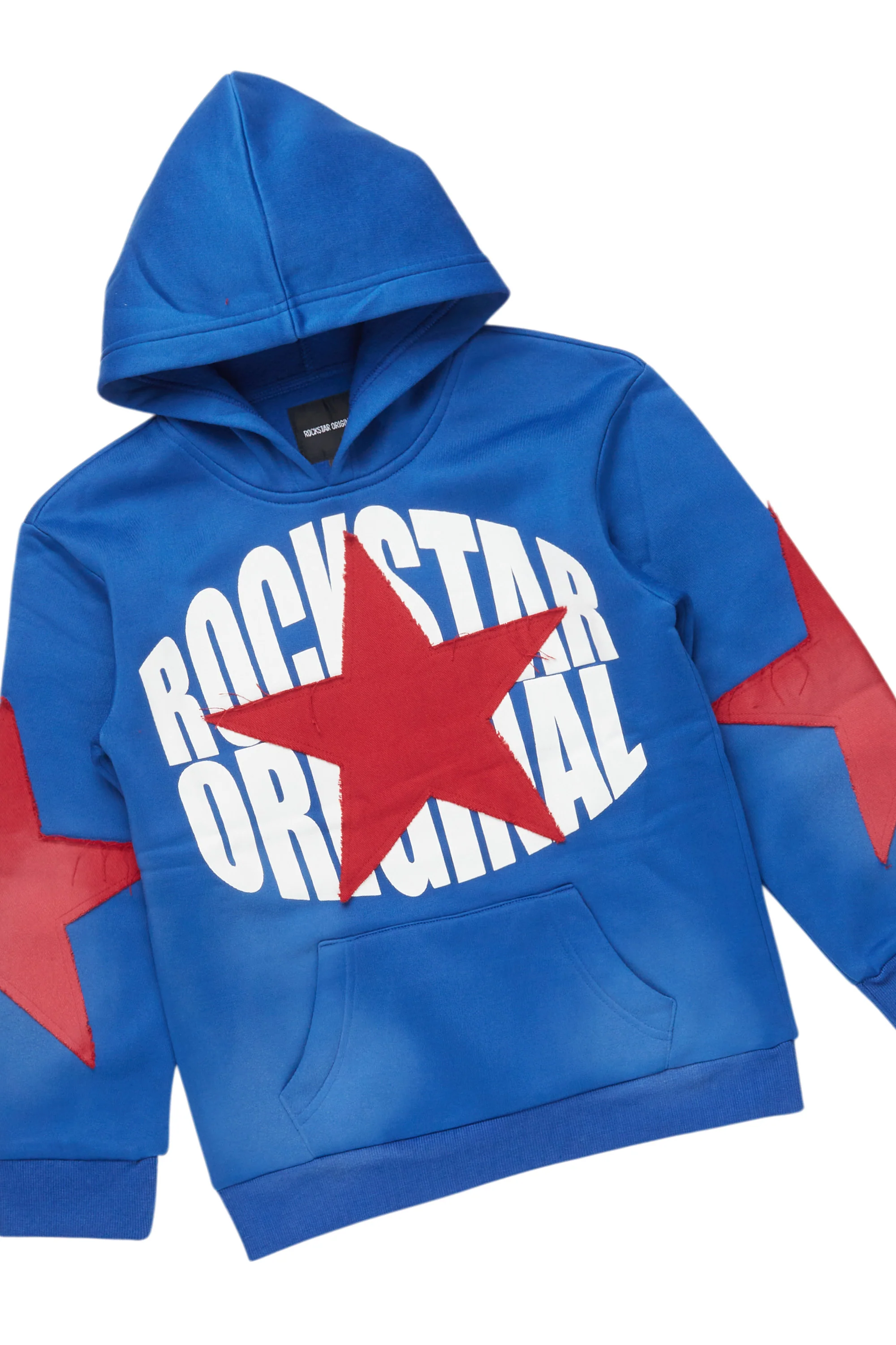 Boys States 2.0 Royal/Red Stacked Hoodie Track Set