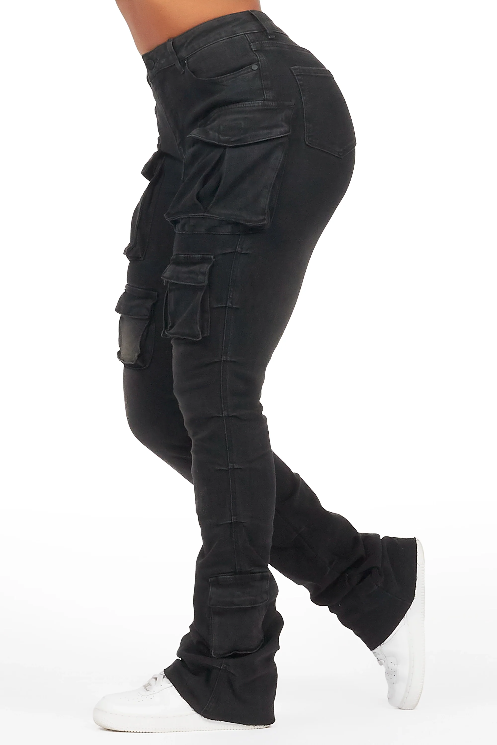 5514-chabria-black-stacked-flare-jean-3.webp Chabria Black Stacked Flare Jean