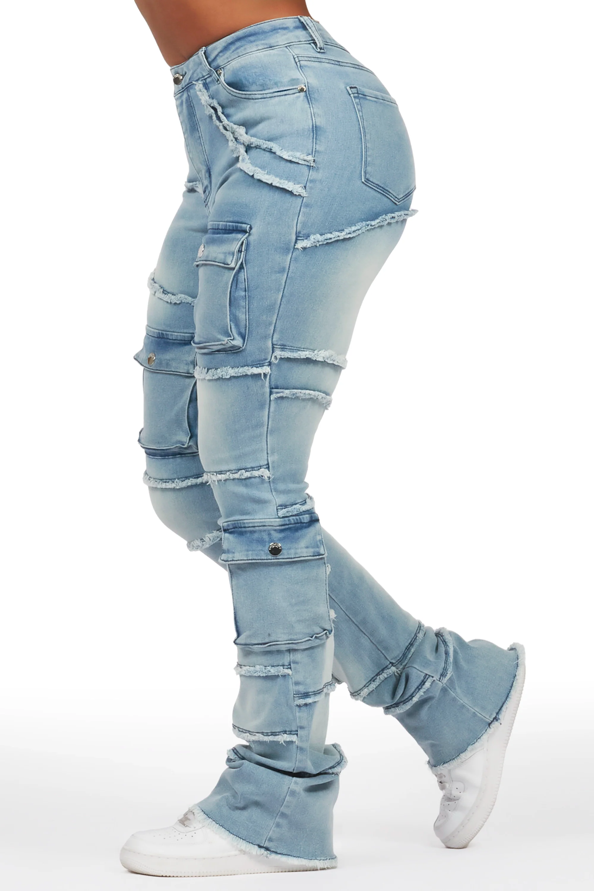 5595-mikayla-blue-stacked-flare-jean-2.webp Mikayla Blue Stacked Flare Jean