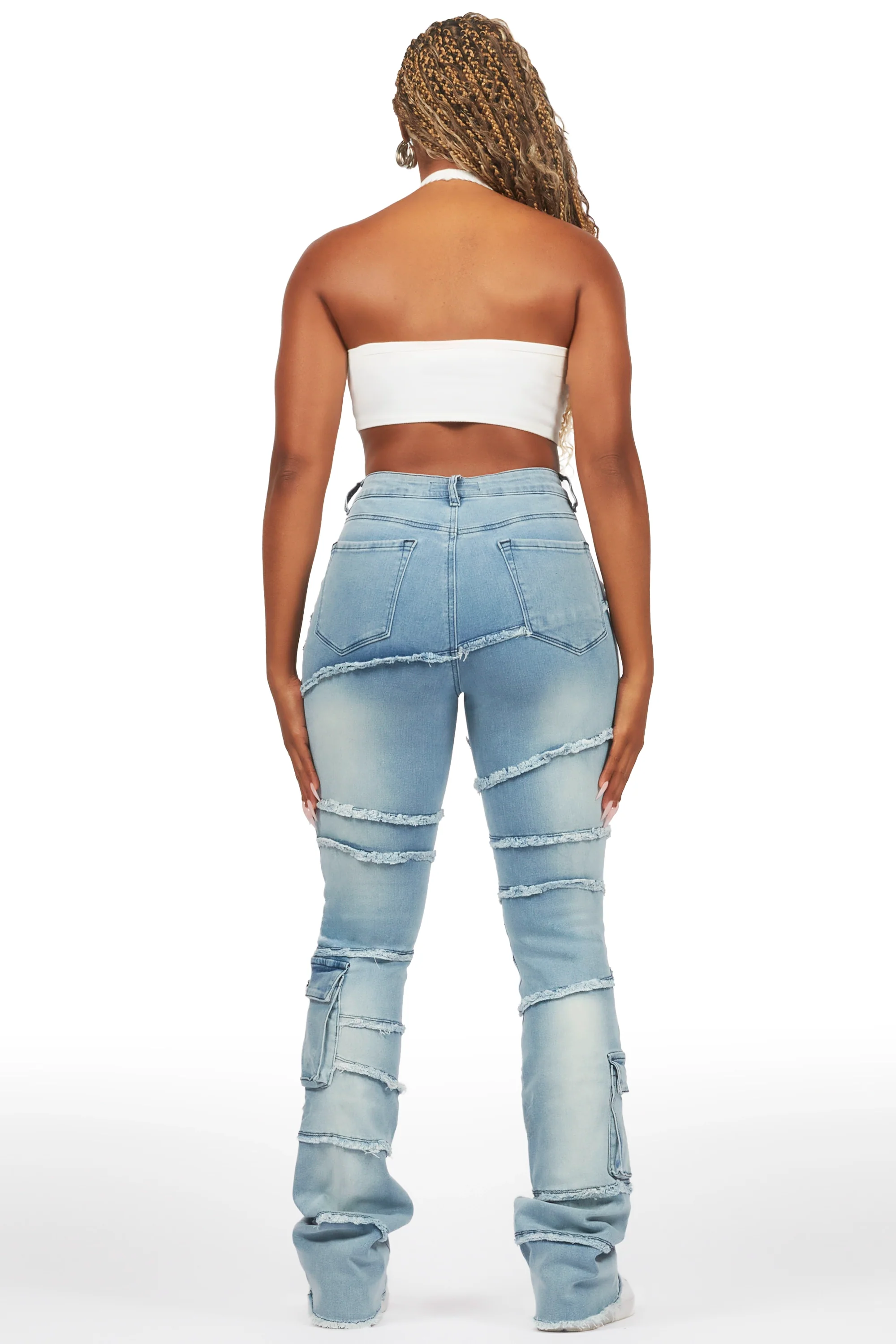 5595-mikayla-blue-stacked-flare-jean-6.webp Mikayla Blue Stacked Flare Jean