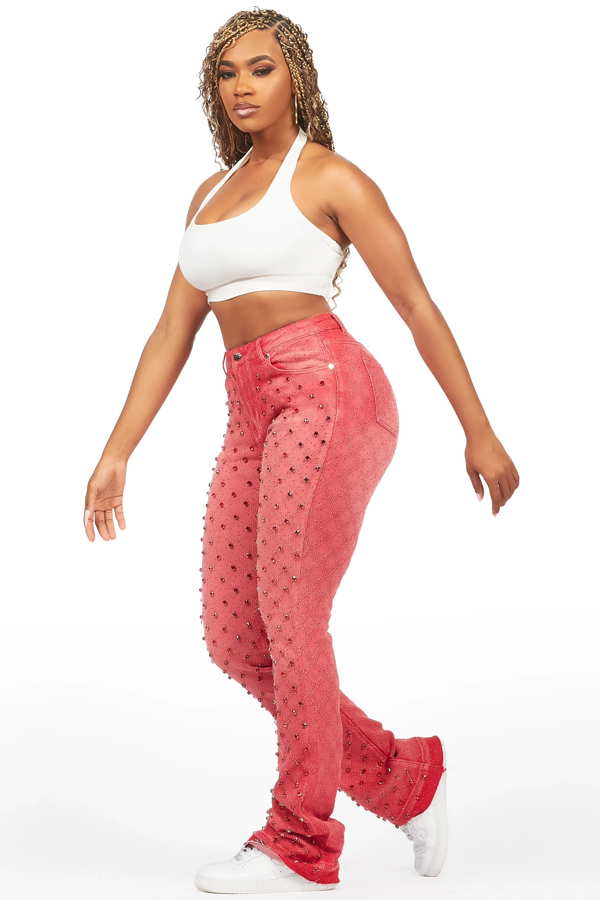 5653-sareka-red-rhinestone-stacked-flare-jean-5.webp Sareka Red Rhinestone Stacked Flare Jean