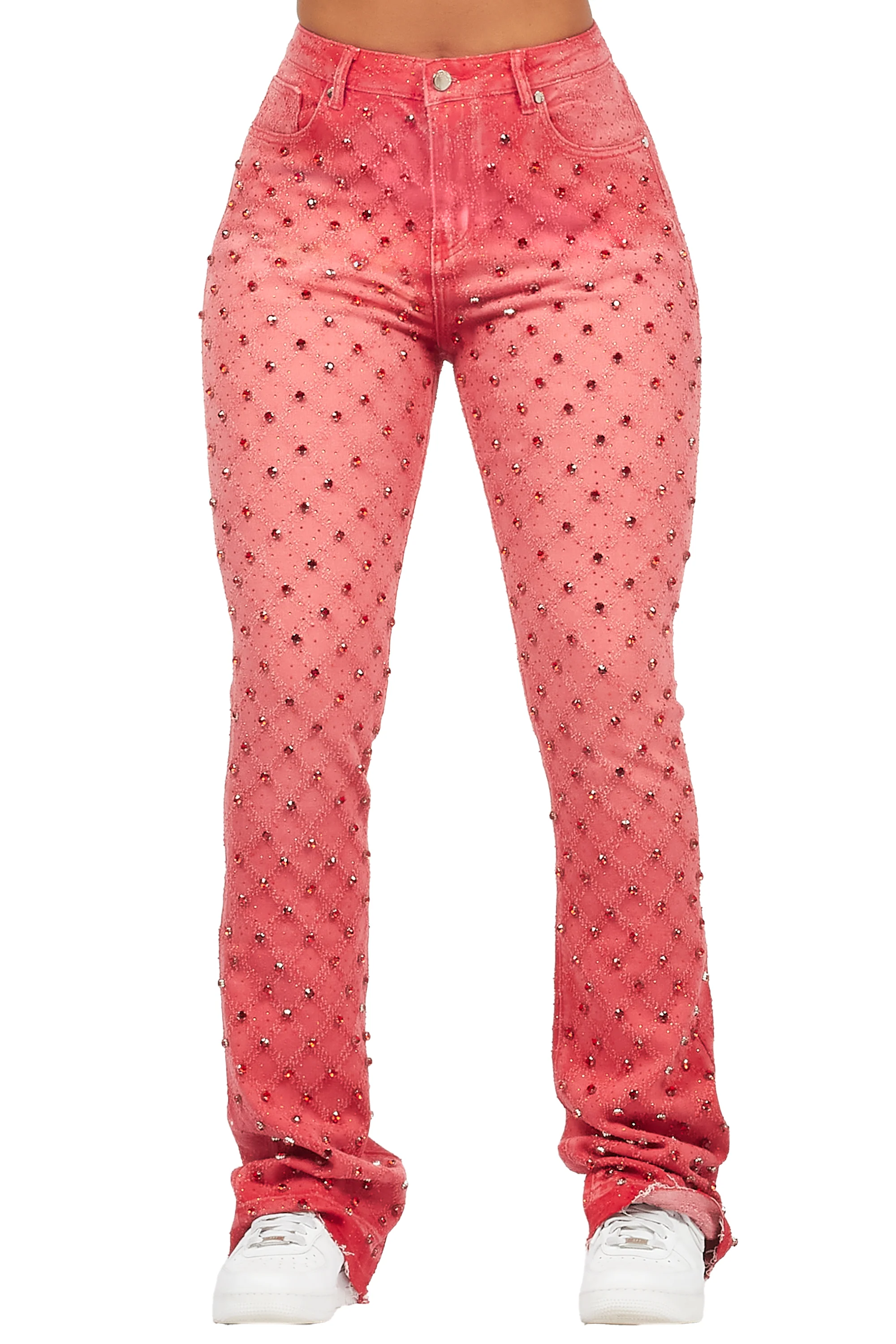 5653-sareka-red-rhinestone-stacked-flare-jean-8.webp Sareka Red Rhinestone Stacked Flare Jean