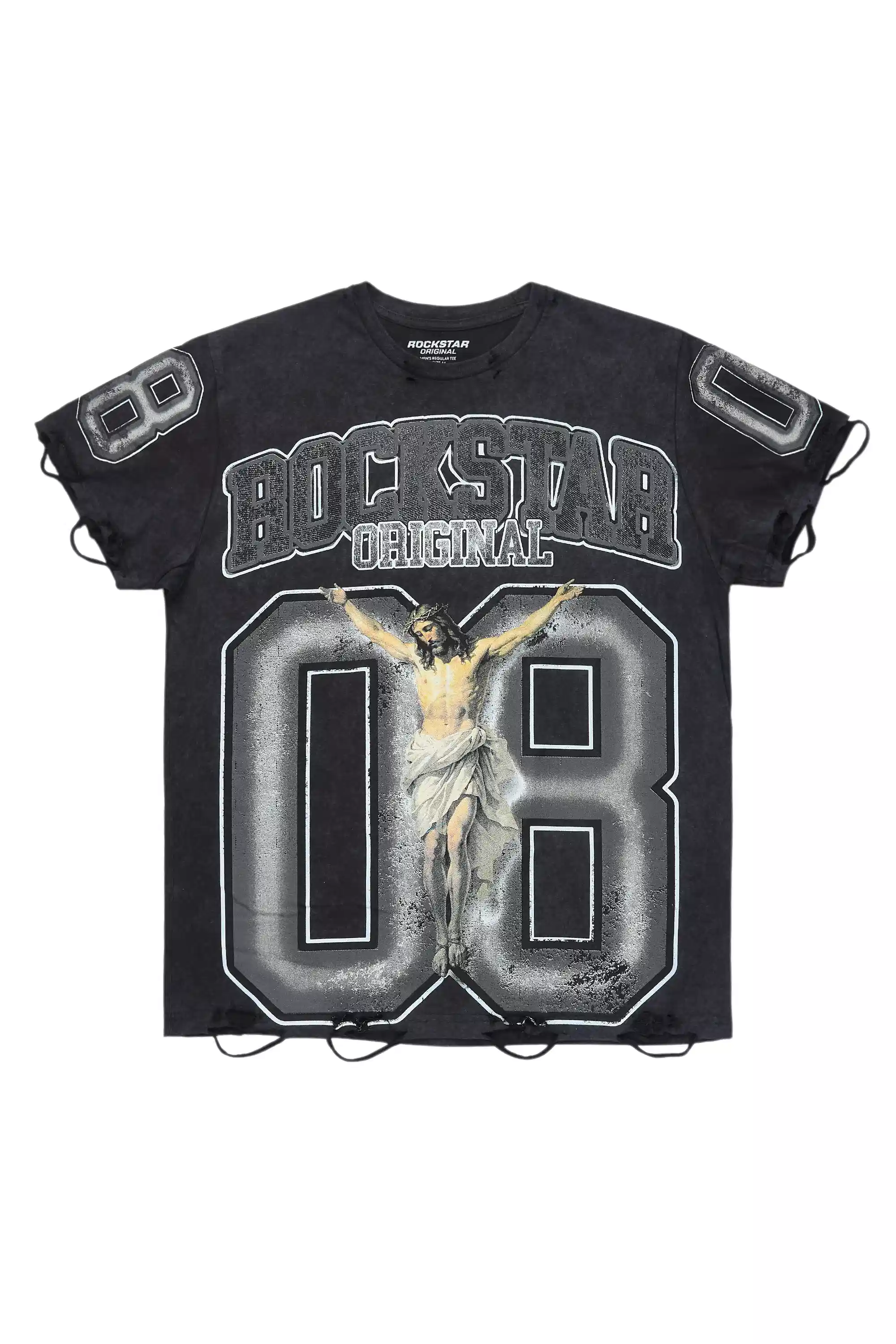 Tariqa Black/White Oversized T-Shirt