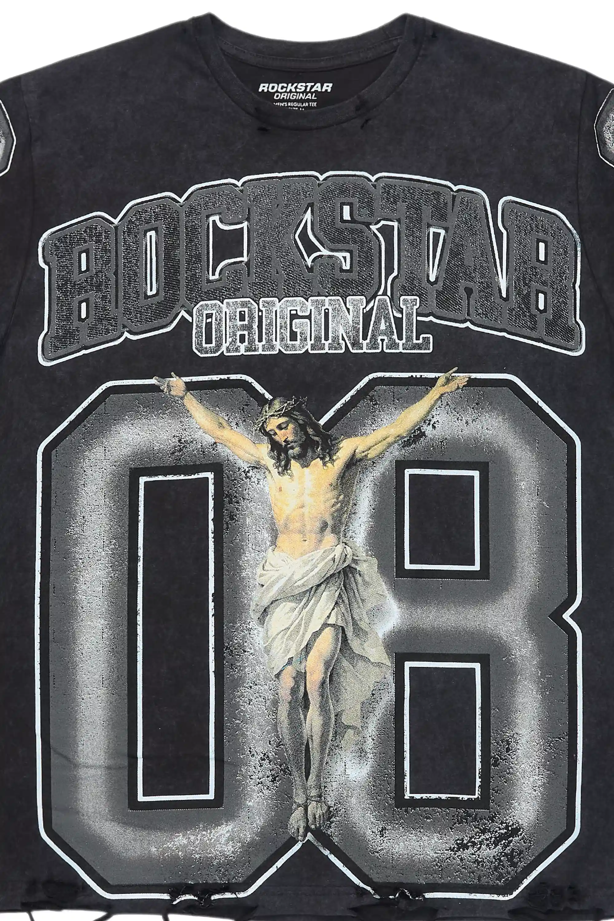 Tariqa Black/White Oversized T-Shirt