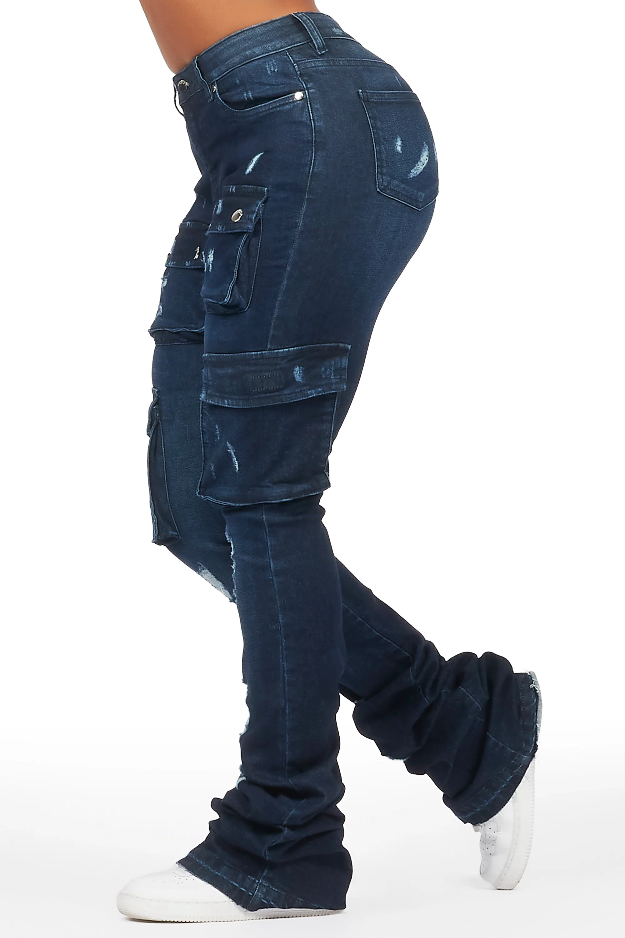 5853-noor-dark-wash-cargo-super-stacked-jean-5.webp Noor Dark Wash Cargo Super Stacked Jean