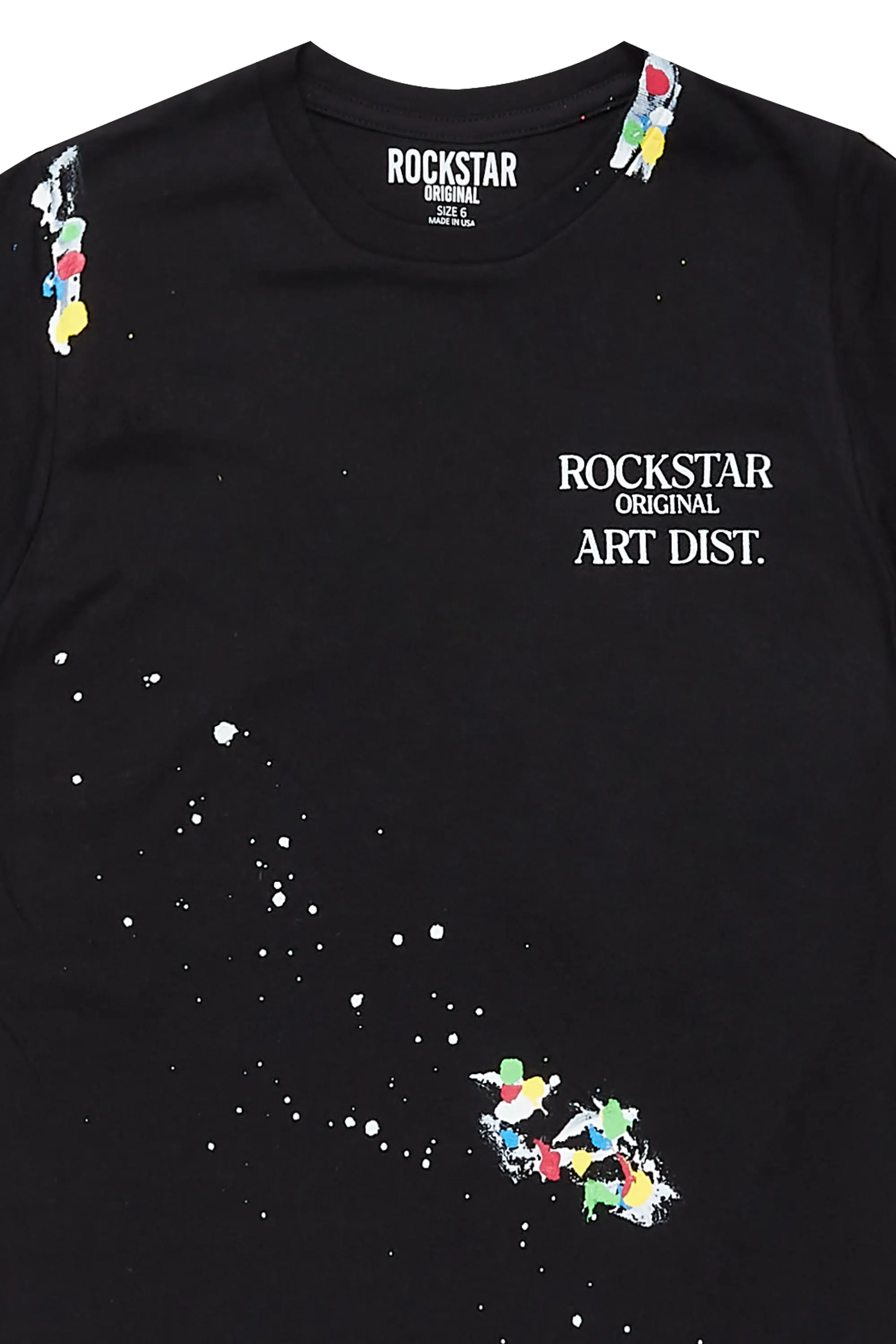 Boys Palmer Black Graphic T-Shirt