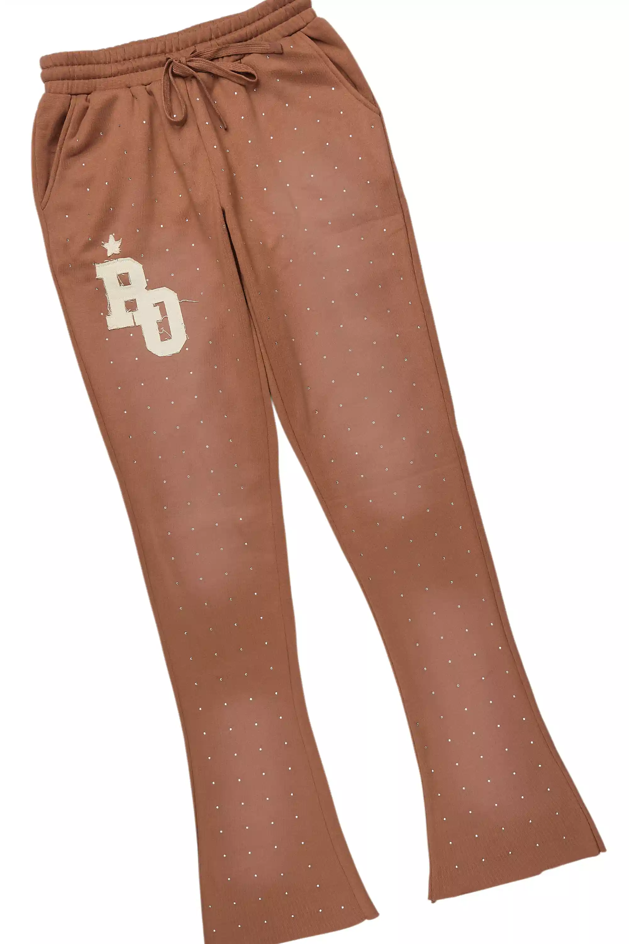 6519-tyona-mocha-rhinestone-stacked-flare-track-set-5.webp Tyona Mocha Rhinestone Stacked Flare Track Set