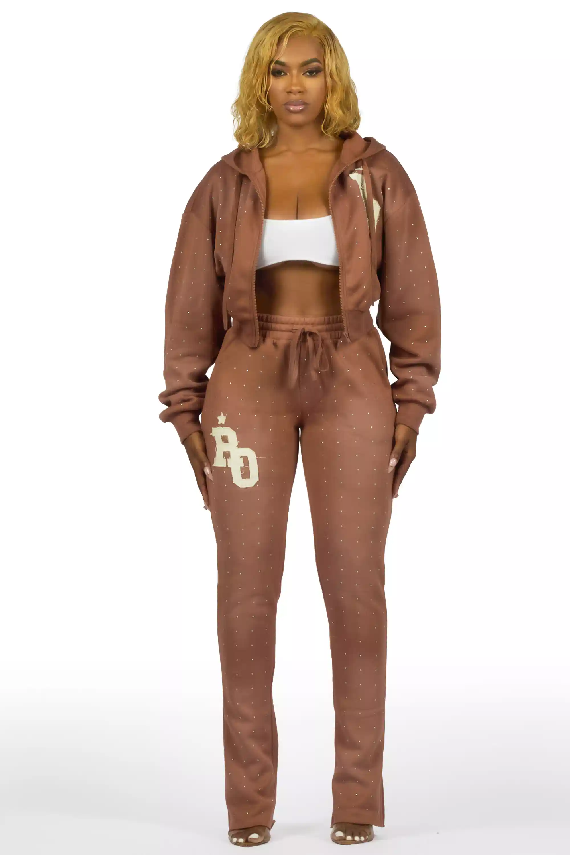 6519-tyona-mocha-rhinestone-stacked-flare-track-set-8.webp Tyona Mocha Rhinestone Stacked Flare Track Set
