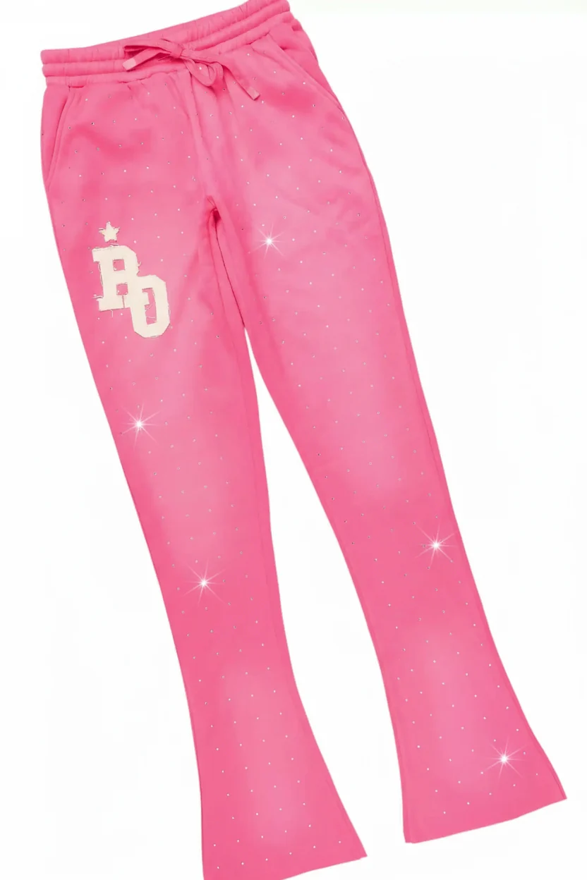 6526-tyona-pink-rhinestone-stacked-flare-track-set-5.webp Tyona Pink Rhinestone Stacked Flare Track Set