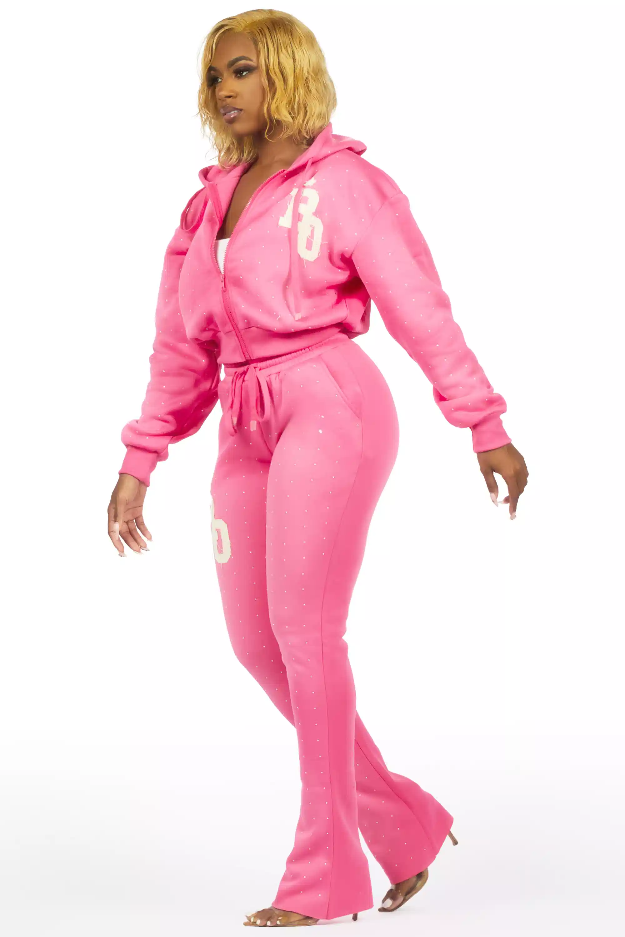 6526-tyona-pink-rhinestone-stacked-flare-track-set-6.webp Tyona Pink Rhinestone Stacked Flare Track Set