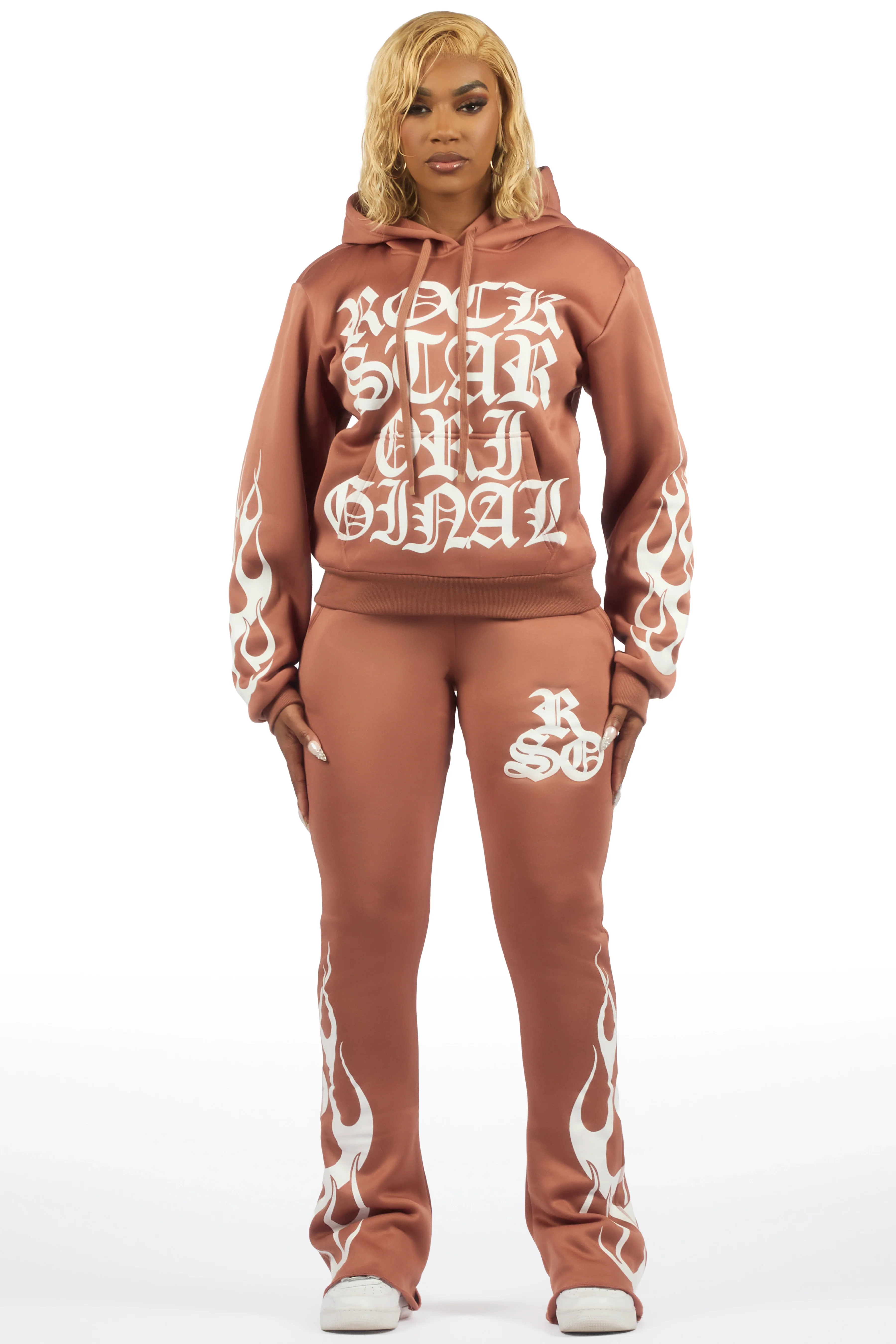 Anisha Mocha Stacked Track Set