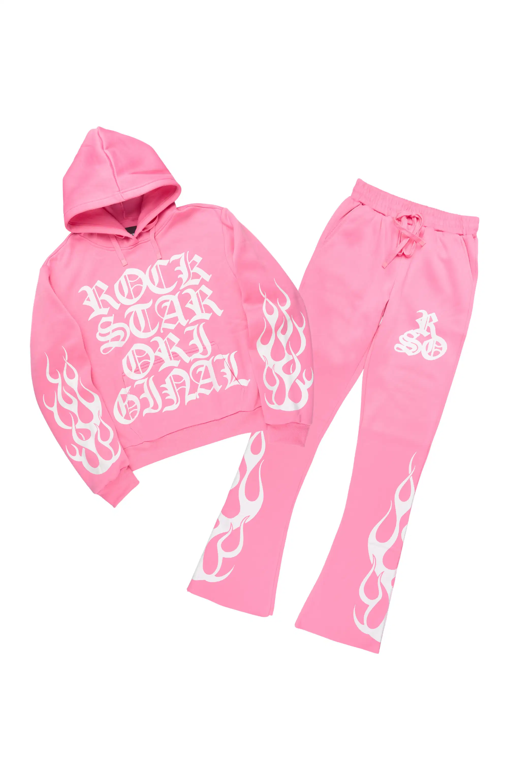 Anisha Pink Stacked Track Set