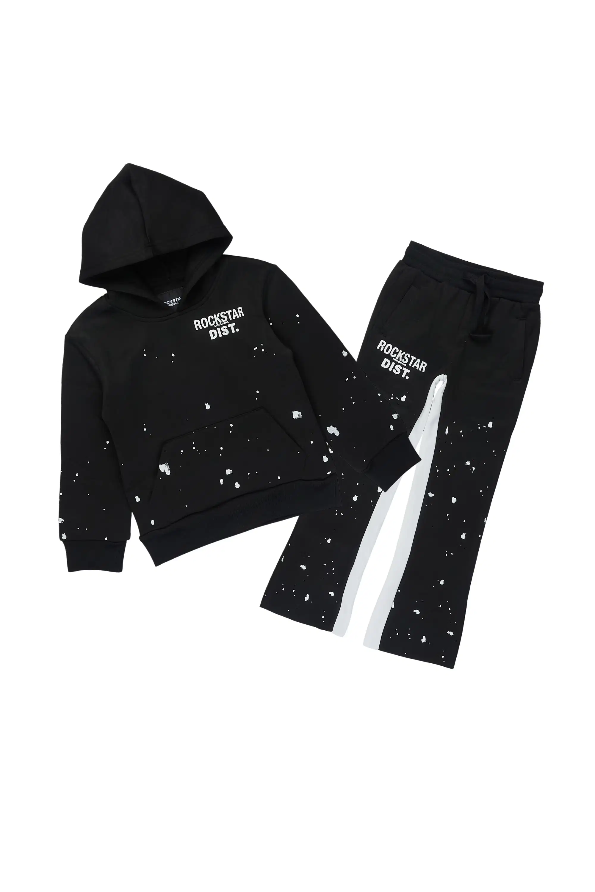 Boys Raffer Black/White Stacked Flare Track Set