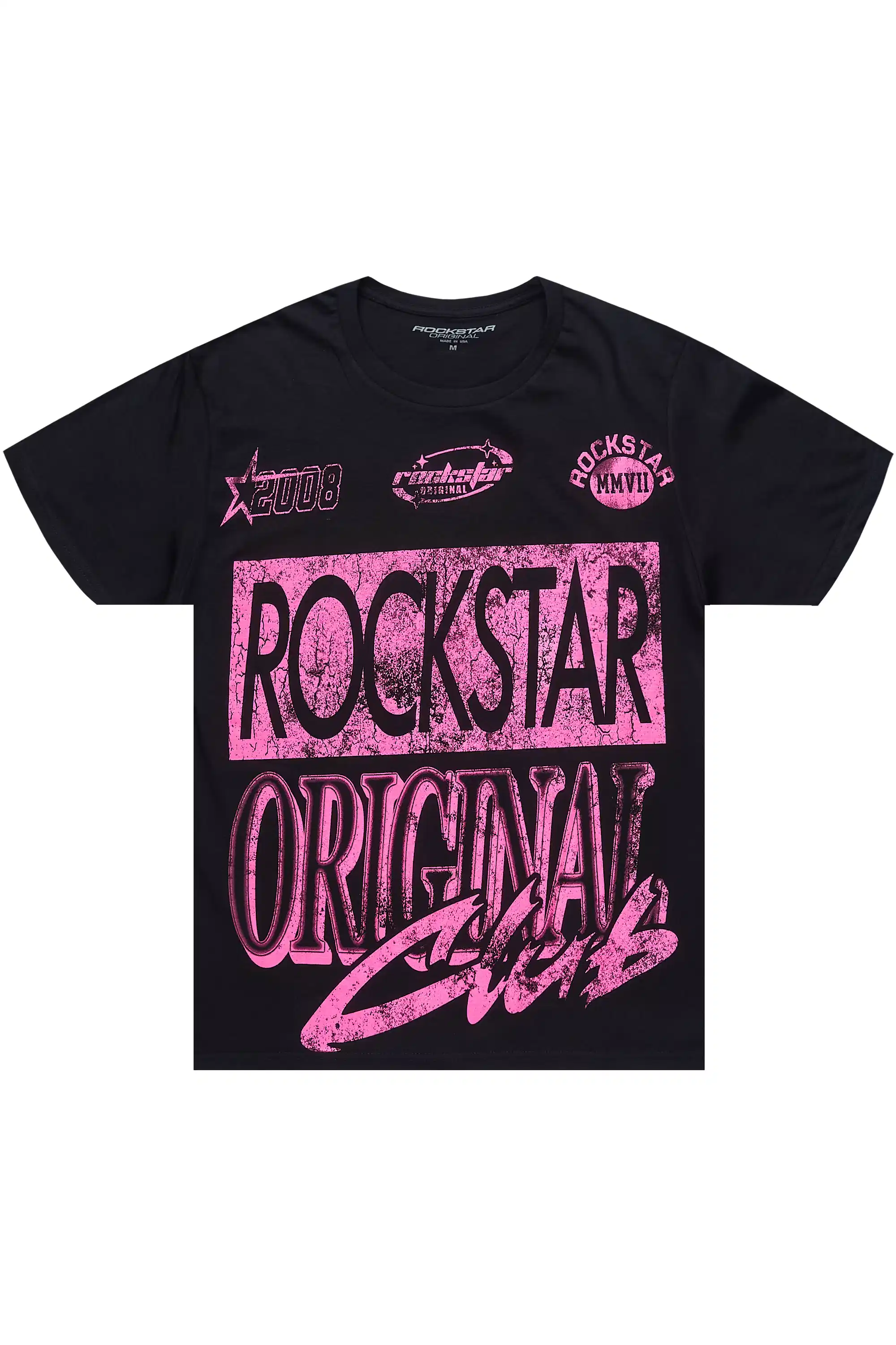 Tiffiany Black/Pink Oversized T-Shirt