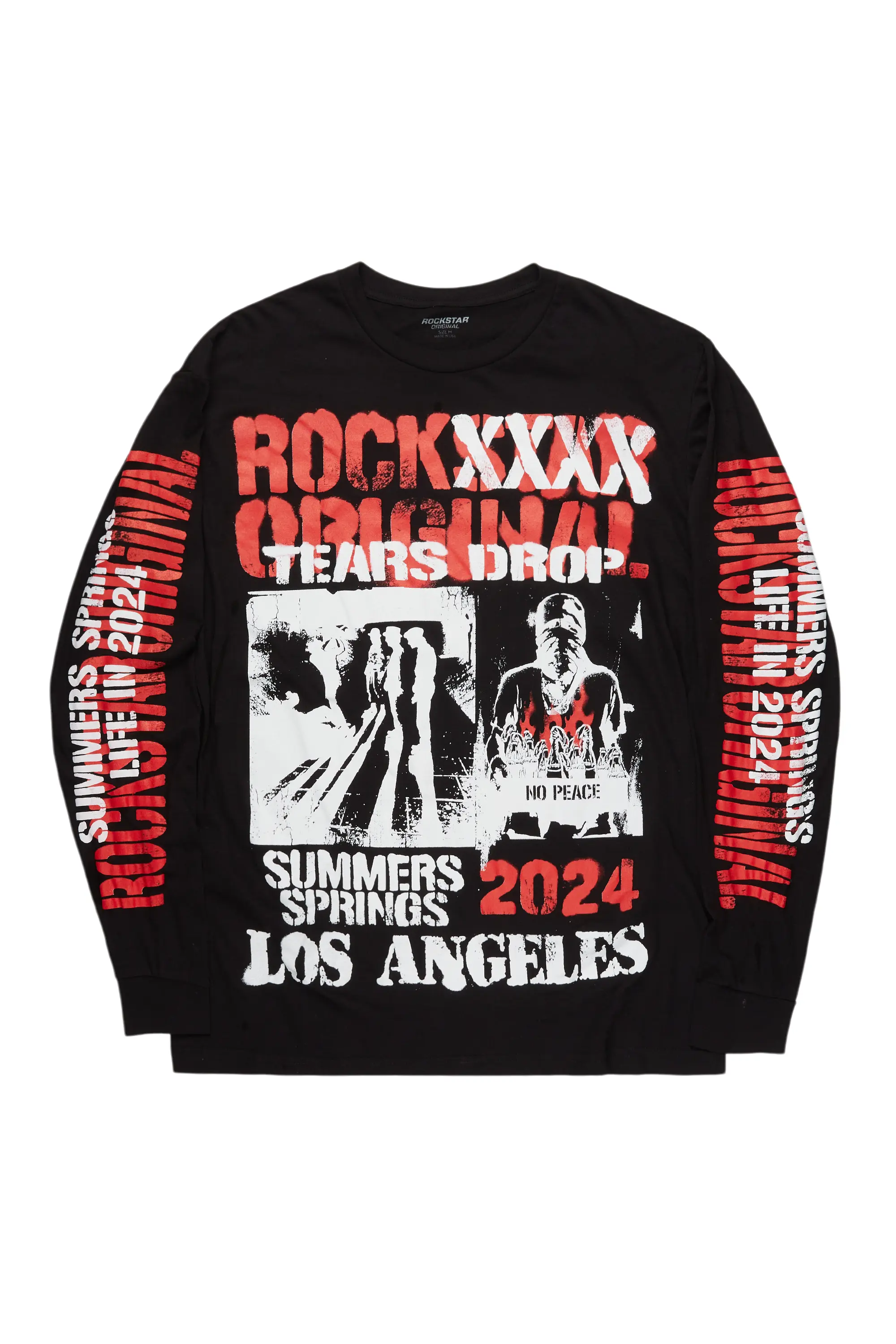 Lamani Black Graphic Long Sleeve Tee