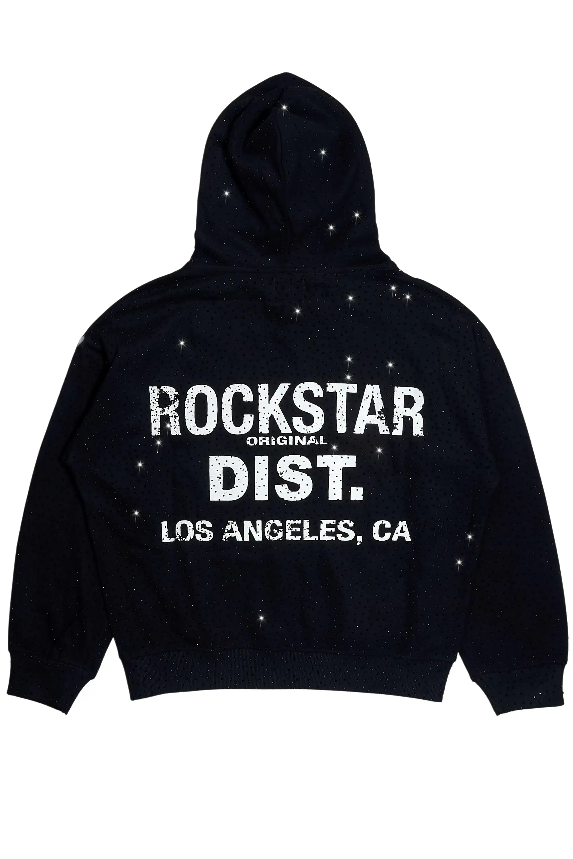 Dalasia Black Rhinestone Hoodie
