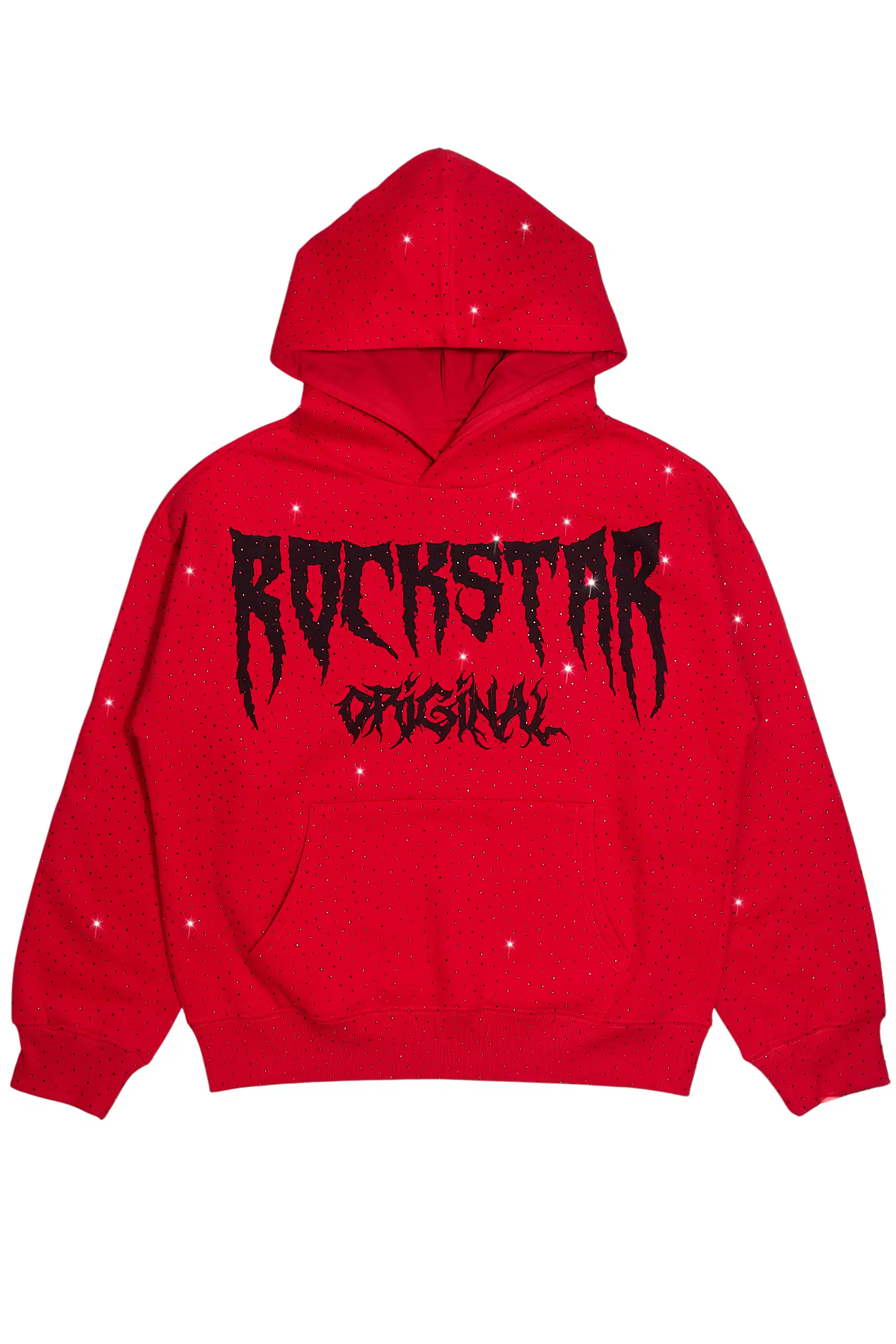 Andreas Red Rhinestone Hoodie