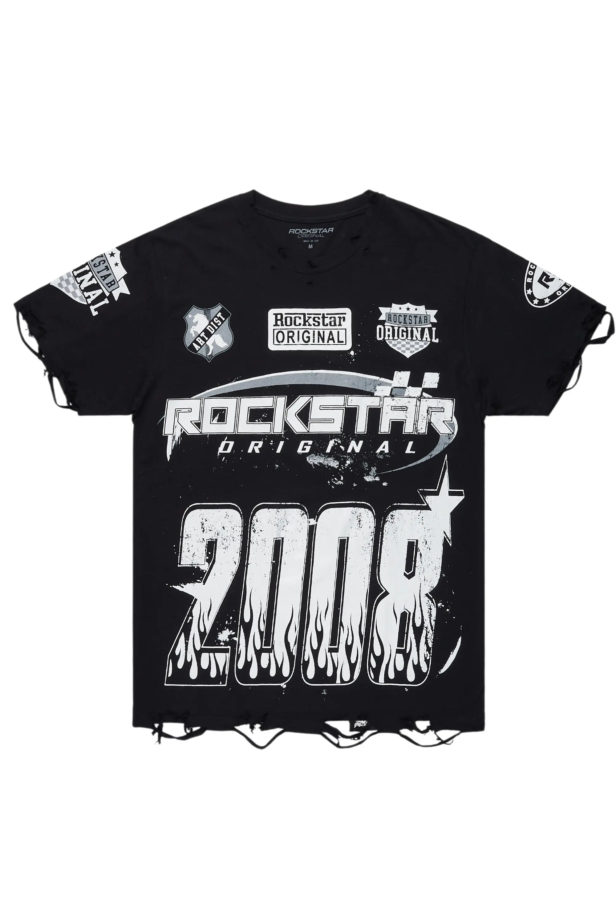 Amos Black Graphic T-Shirt