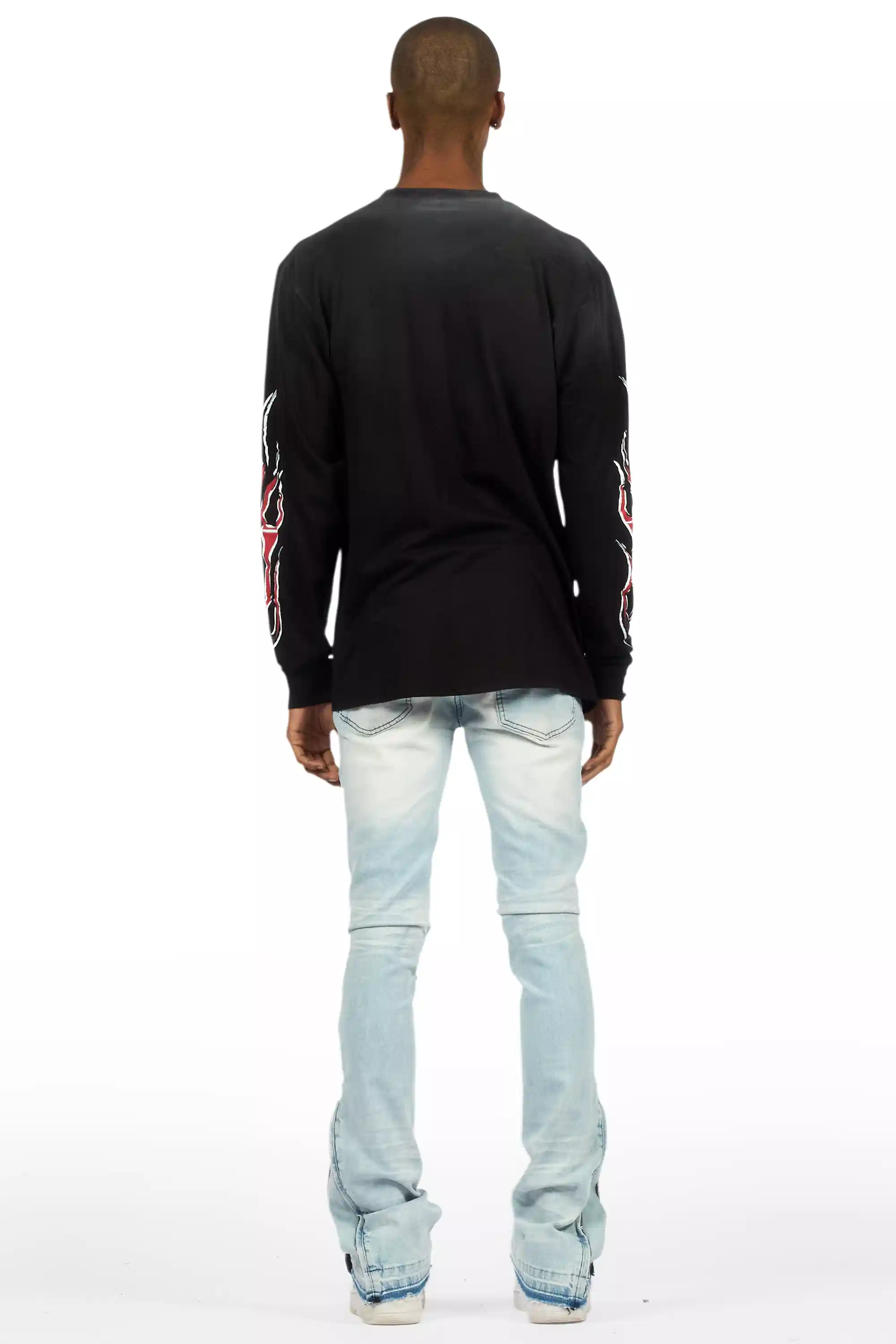 7042-jaymes-light-blue-stacked-flare-jean-5.webp Jaymes Light Blue Stacked Flare Jean