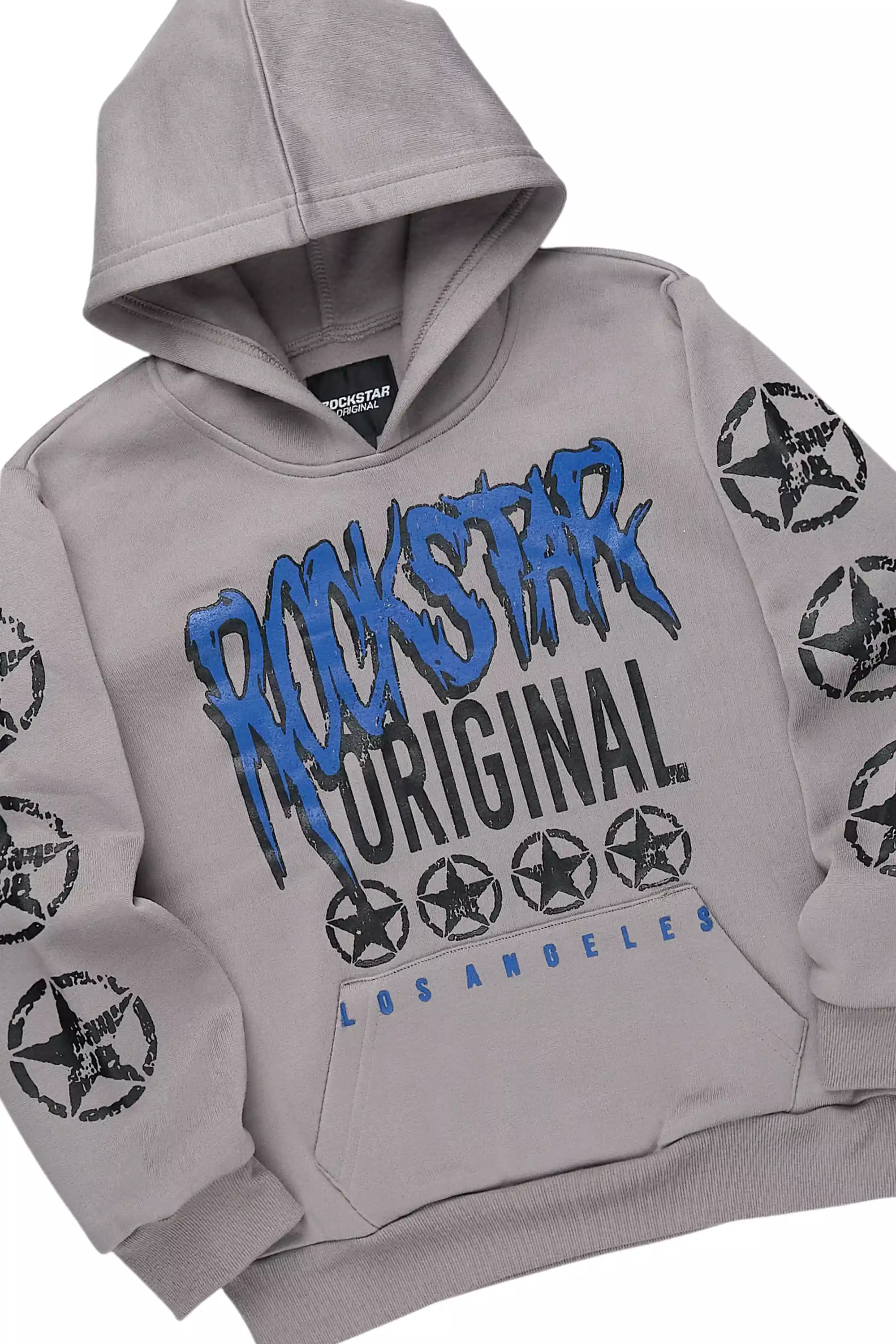 Boys Wizzurd Grey/Blue Stacked Track Set