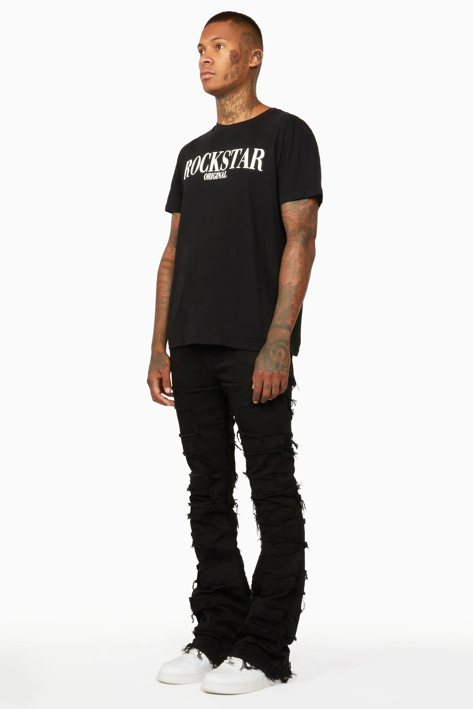 7089-shake-black-stacked-flare-jean-10.webp Shake Black Stacked Flare Jean