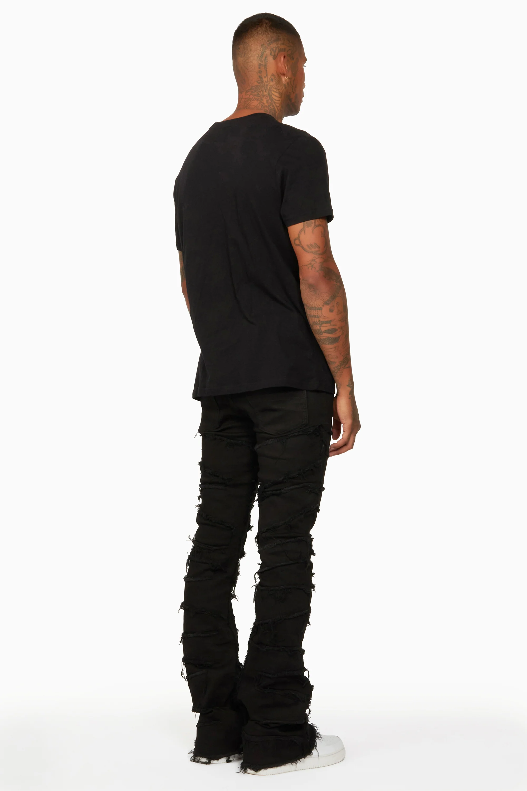 7089-shake-black-stacked-flare-jean-15.webp Shake Black Stacked Flare Jean