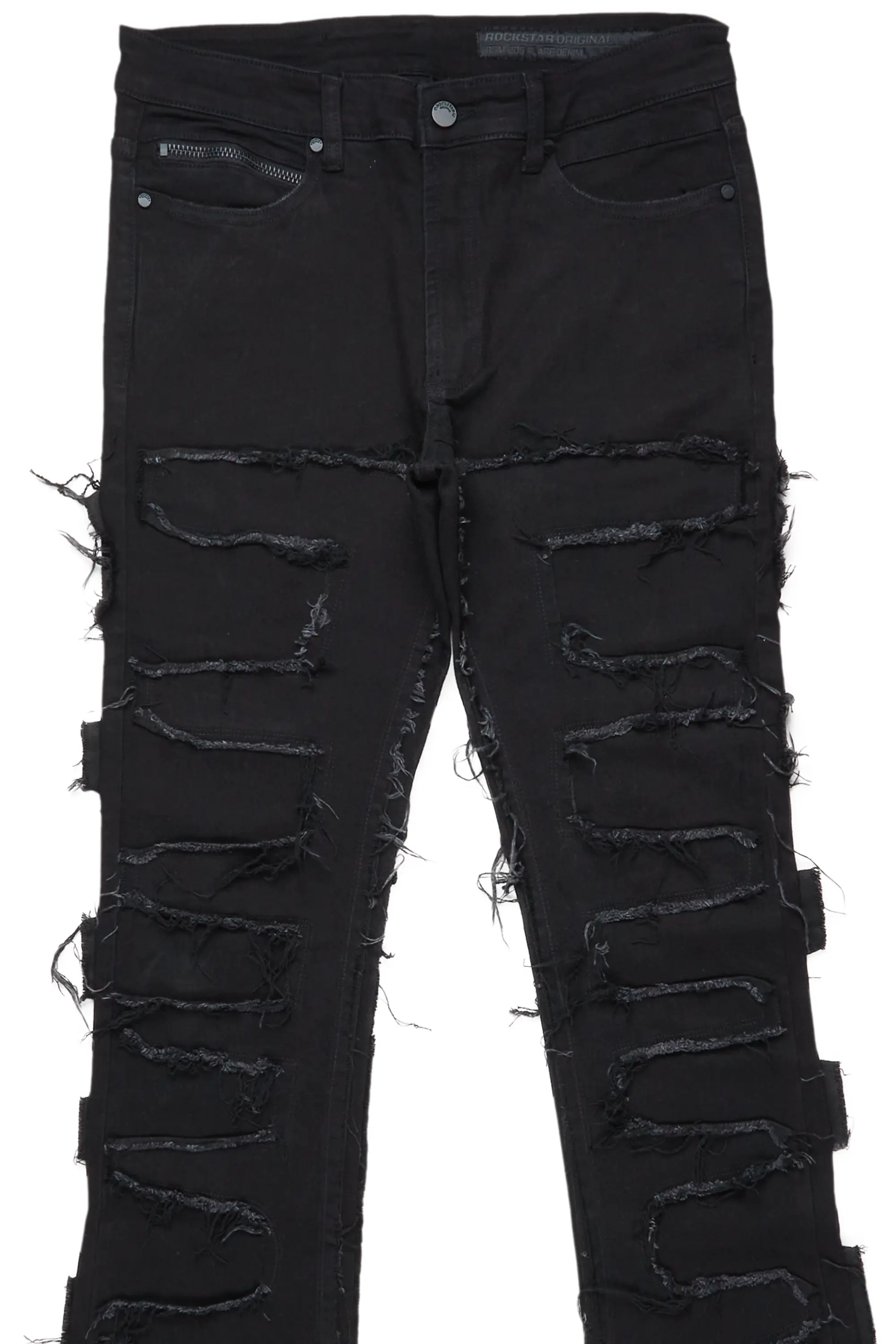 7089-shake-black-stacked-flare-jean-6.webp Shake Black Stacked Flare Jean