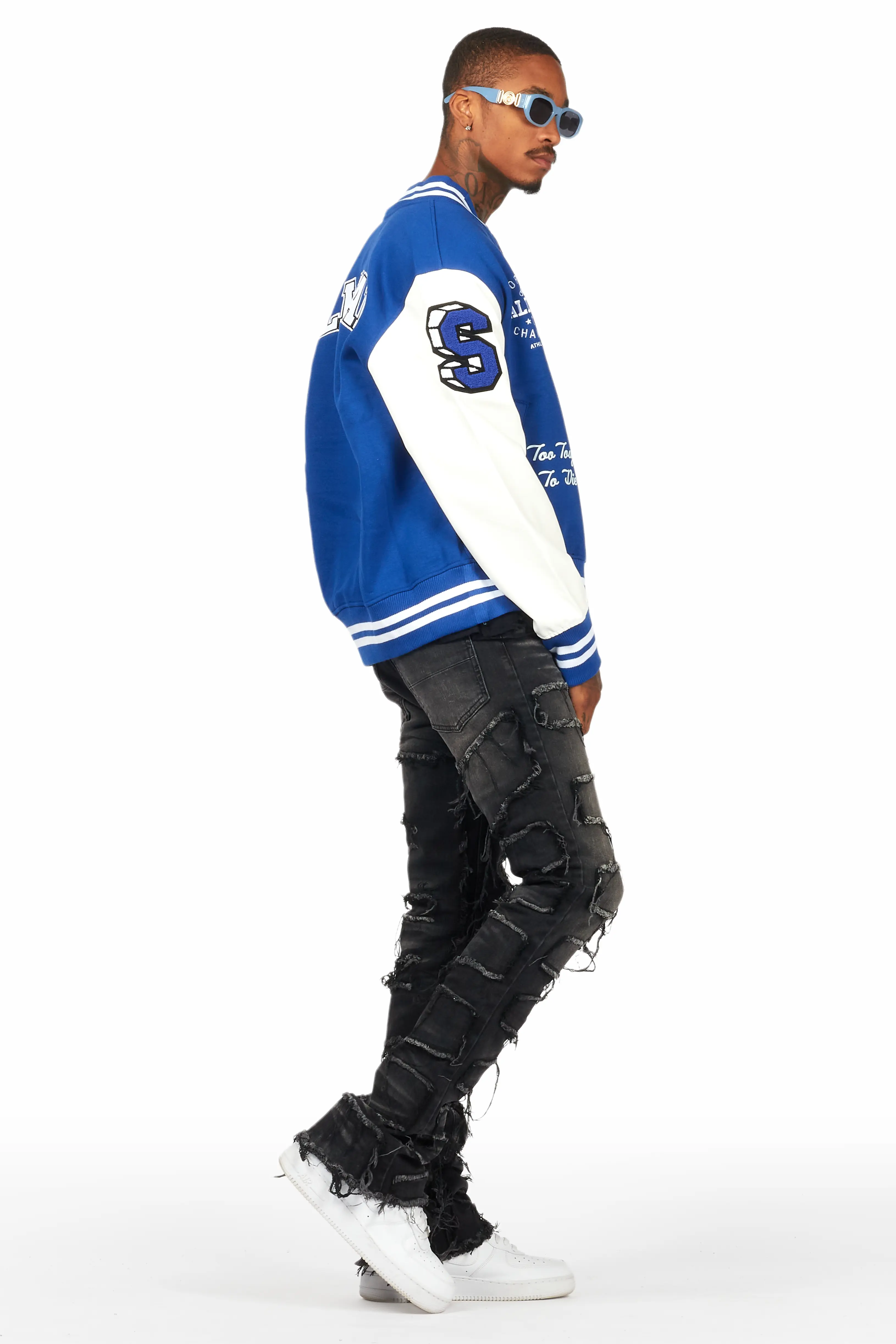 7100-shake-dark-grey-stacked-flare-jean-5.webp Shake Dark Grey Stacked Flare Jean