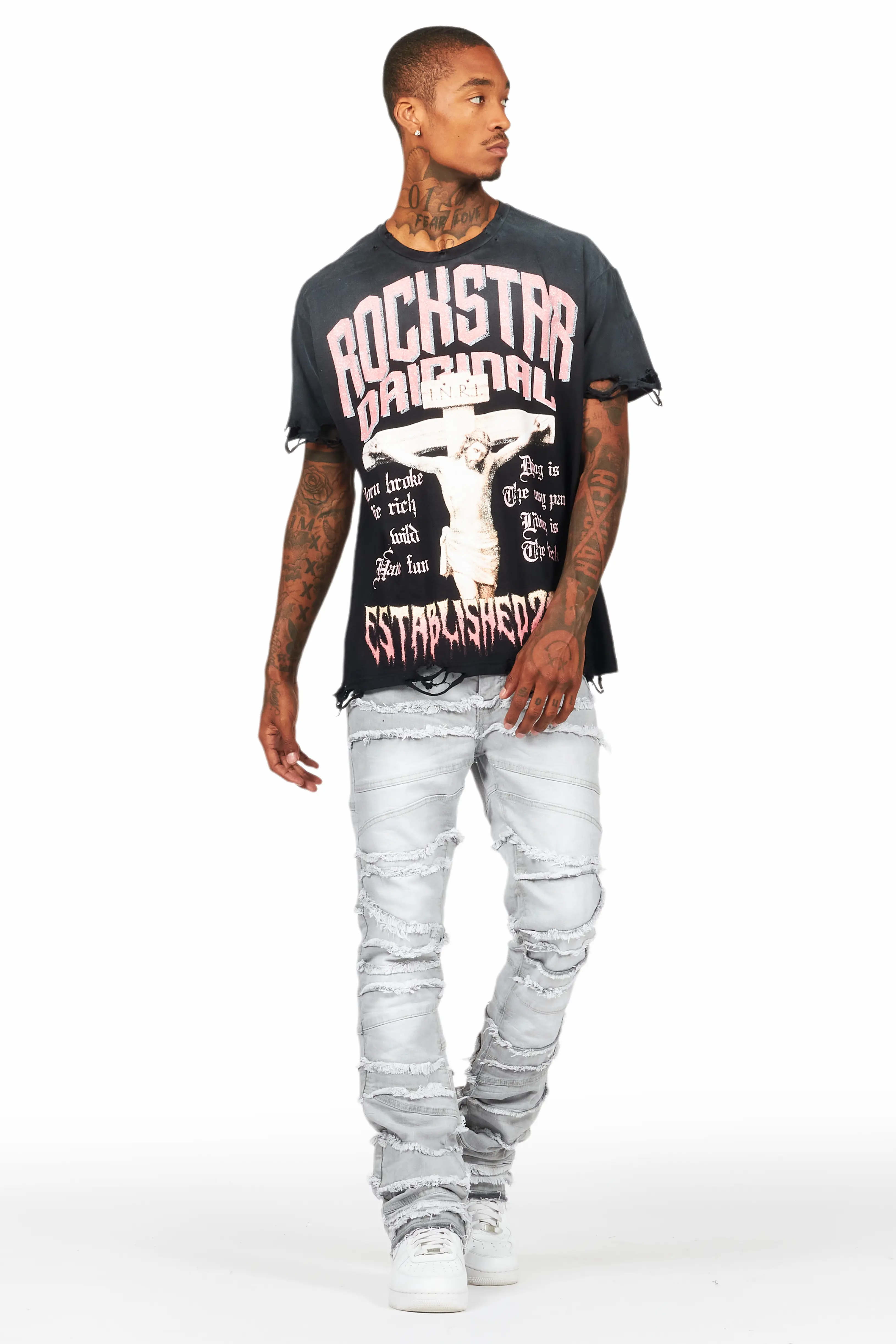 7184-franko-light-grey-stacked-flare-jean-5.webp Franko Light Grey Stacked Flare Jean