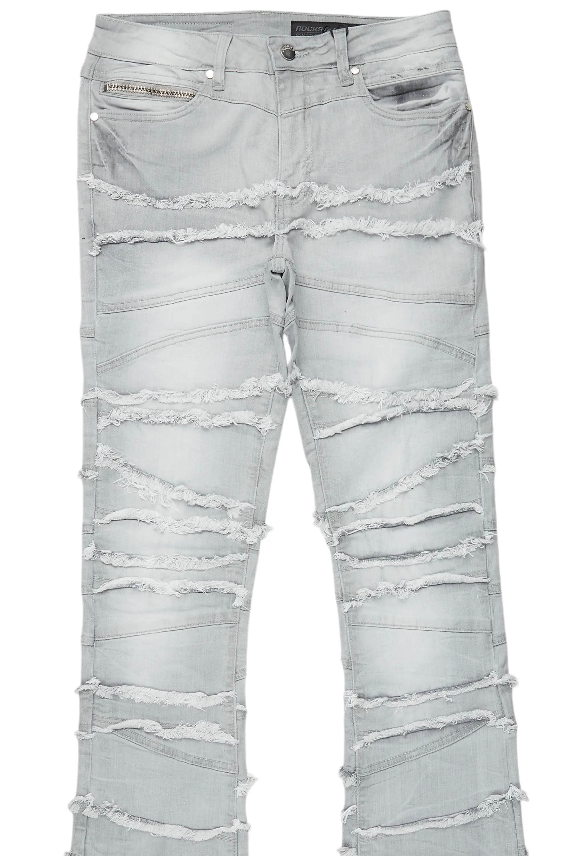 7184-franko-light-grey-stacked-flare-jean-6.webp Franko Light Grey Stacked Flare Jean
