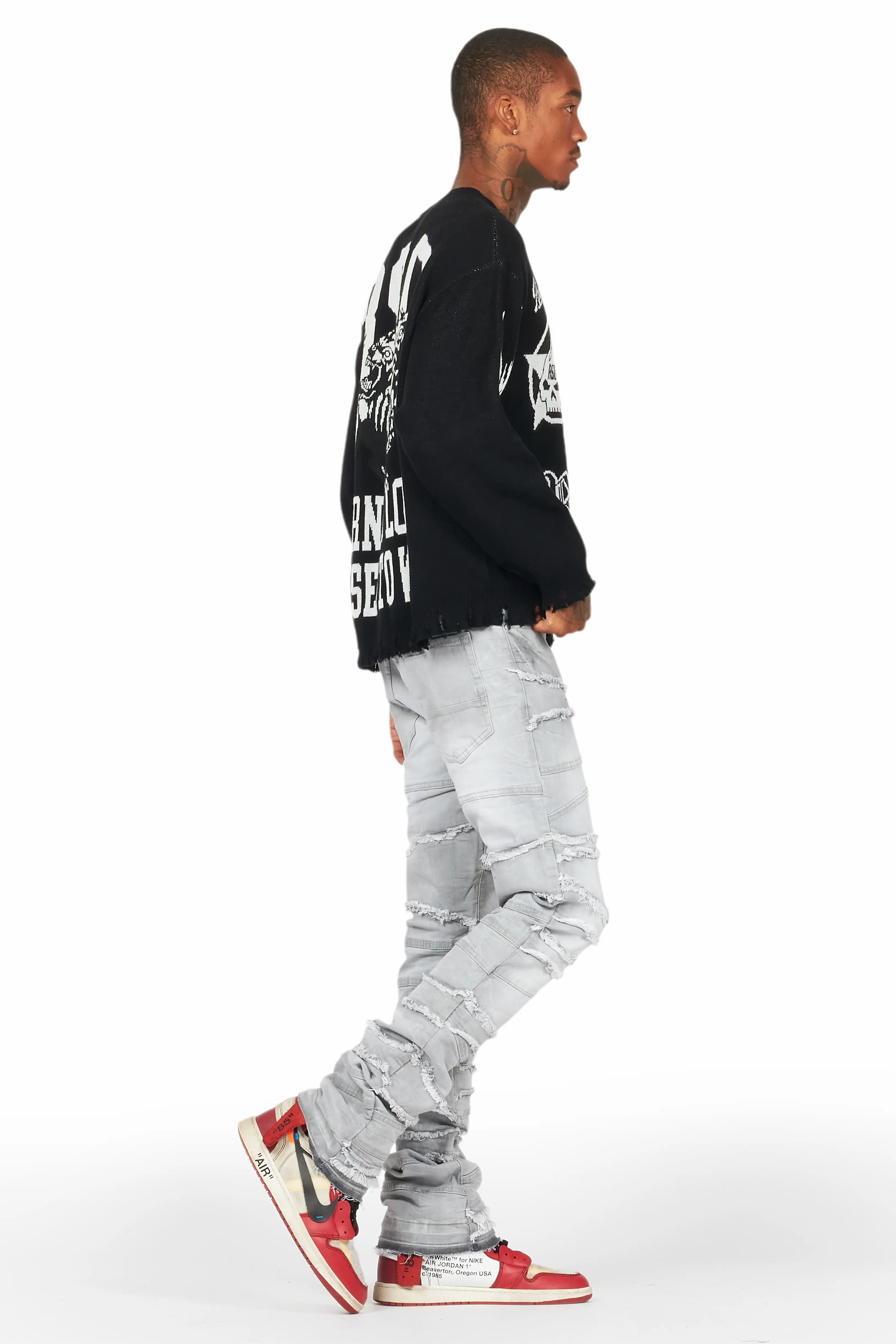 7184-franko-light-grey-stacked-flare-jean-9.webp Franko Light Grey Stacked Flare Jean
