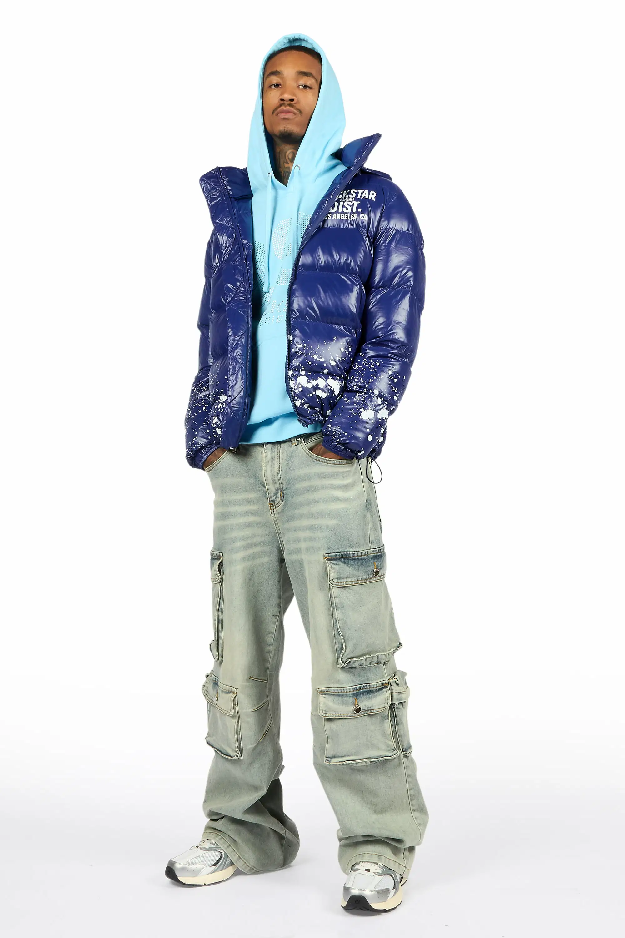 Cortie Blue Baggy Fit Jean