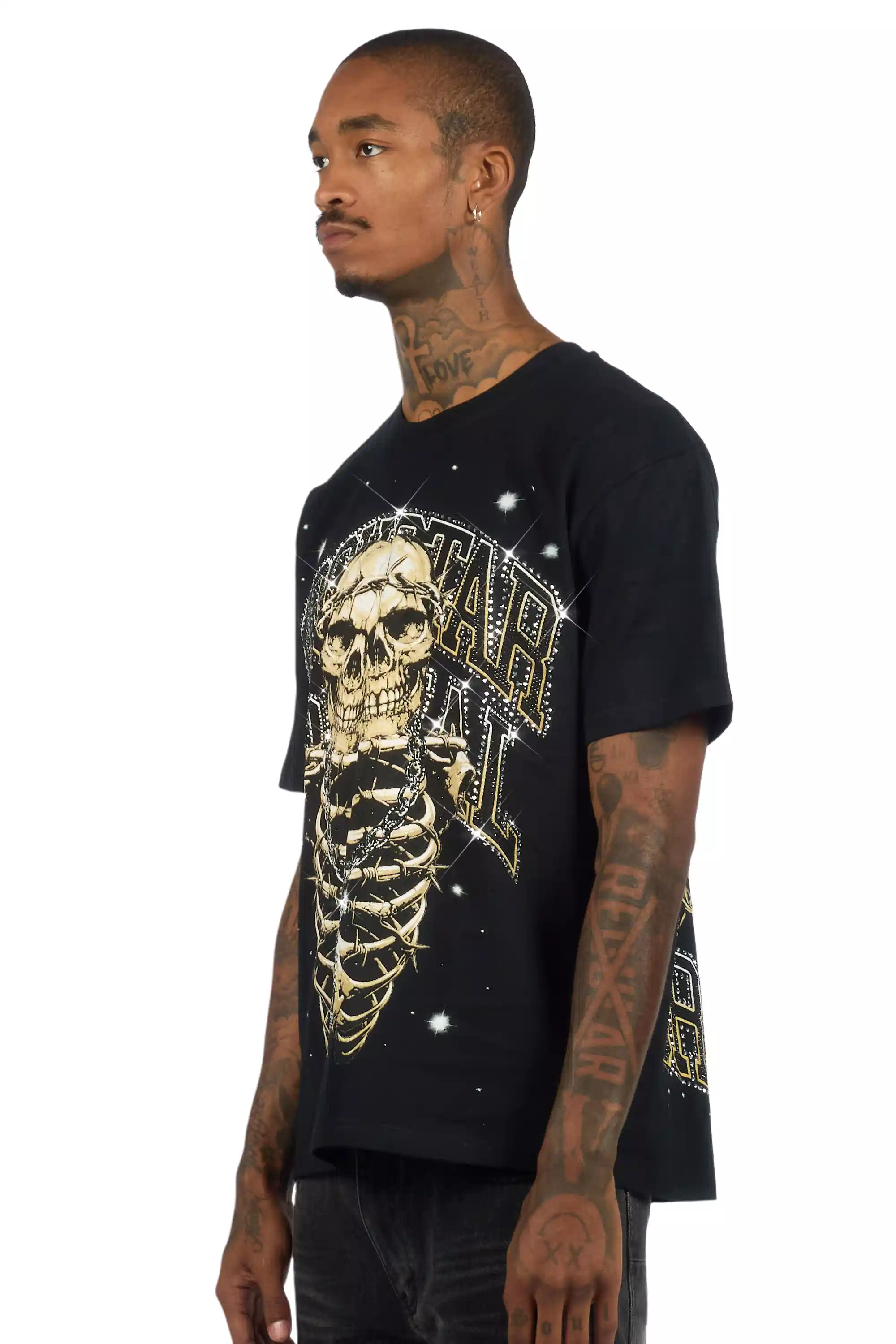 7278-krock-black-graphic-rhinestone-t-shirt-6.webp Krock Black Graphic Rhinestone T-Shirt