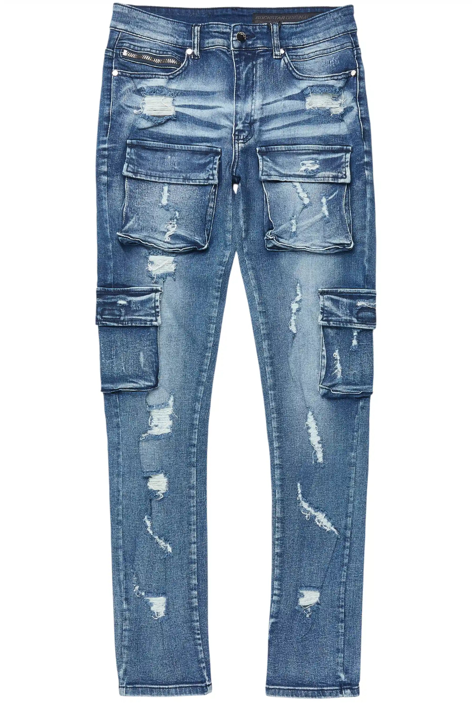 7503-kap-dark-blue-cargo-jean-2.jpg Kap Dark Blue Cargo Jean