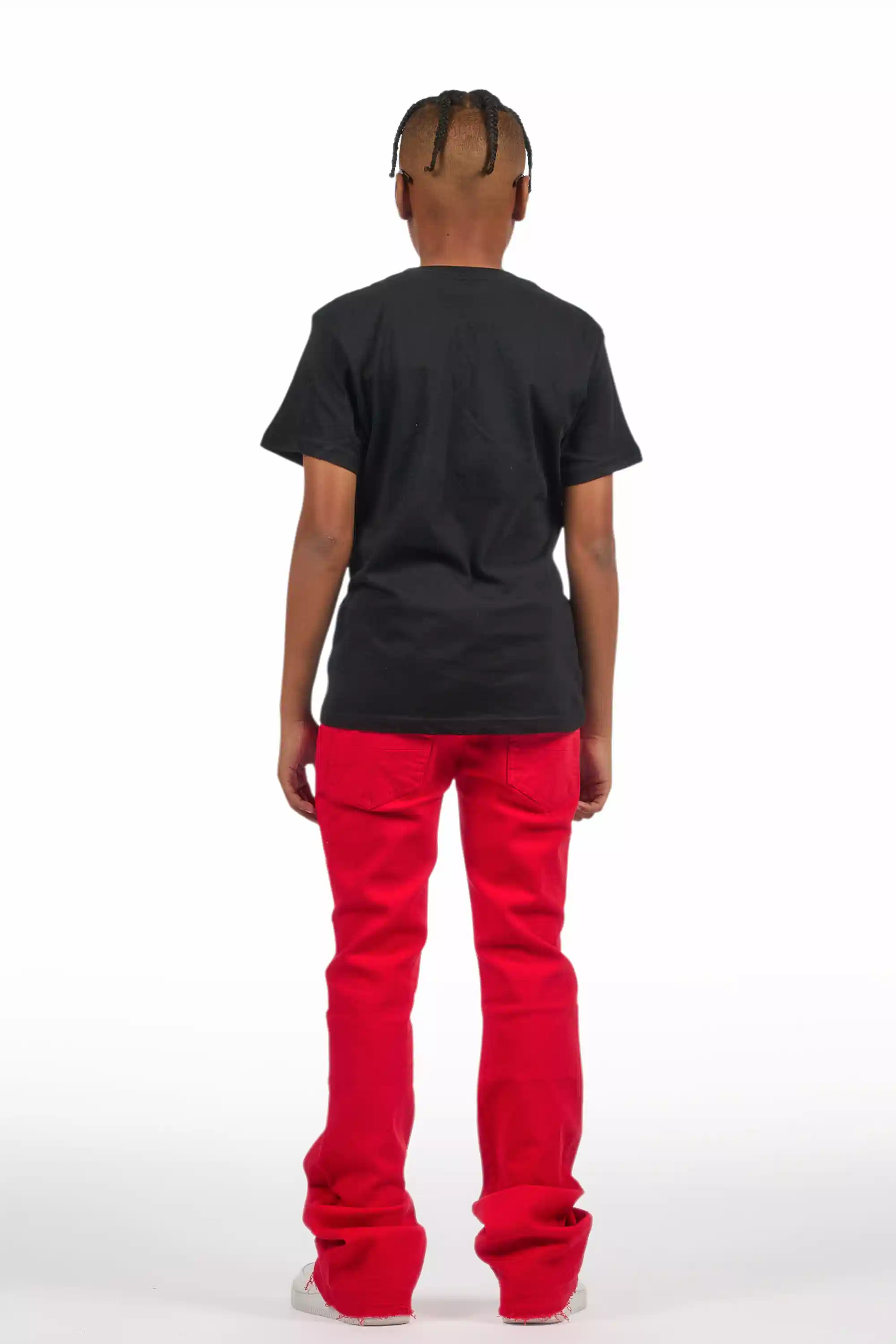 752-boys-dag-red-stacked-flare-jean-4.webp Boys Dag Red Stacked Flare Jean