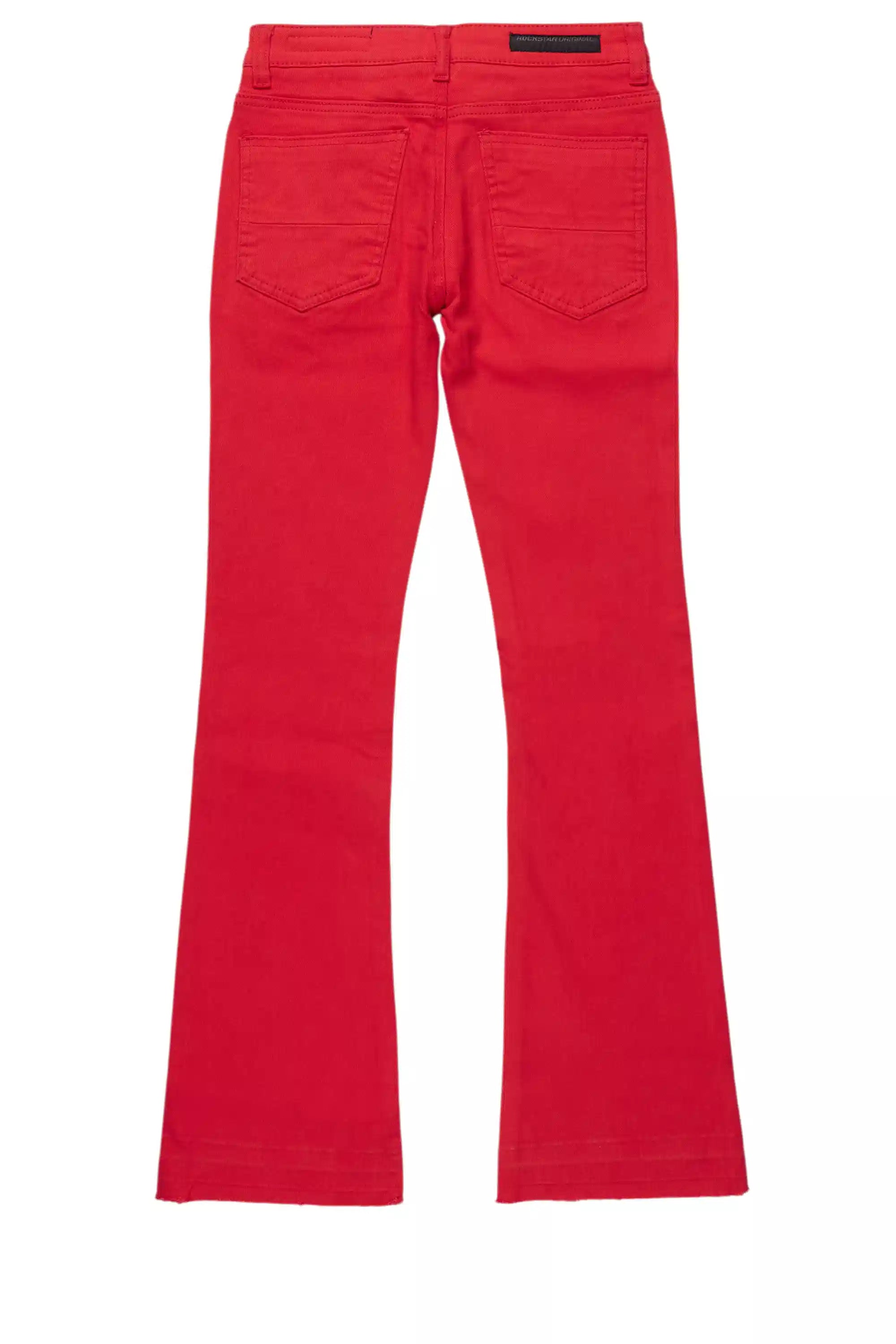 752-boys-dag-red-stacked-flare-jean-9.jpg Boys Dag Red Stacked Flare Jean