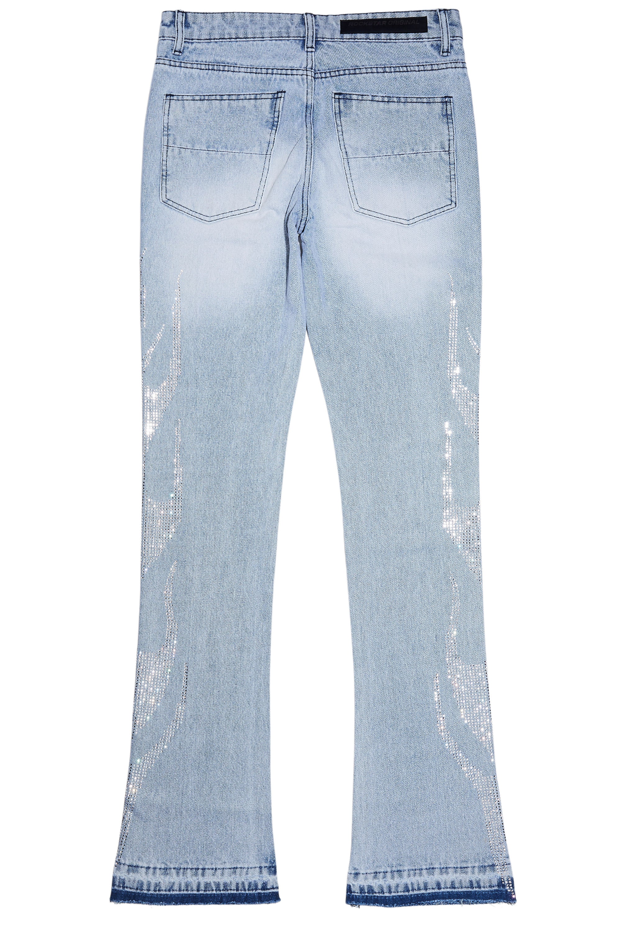 7666-jian-light-blue-rhinestone-stacked-flare-jean-10.jpg Jian Light Blue Rhinestone Stacked Flare Jean
