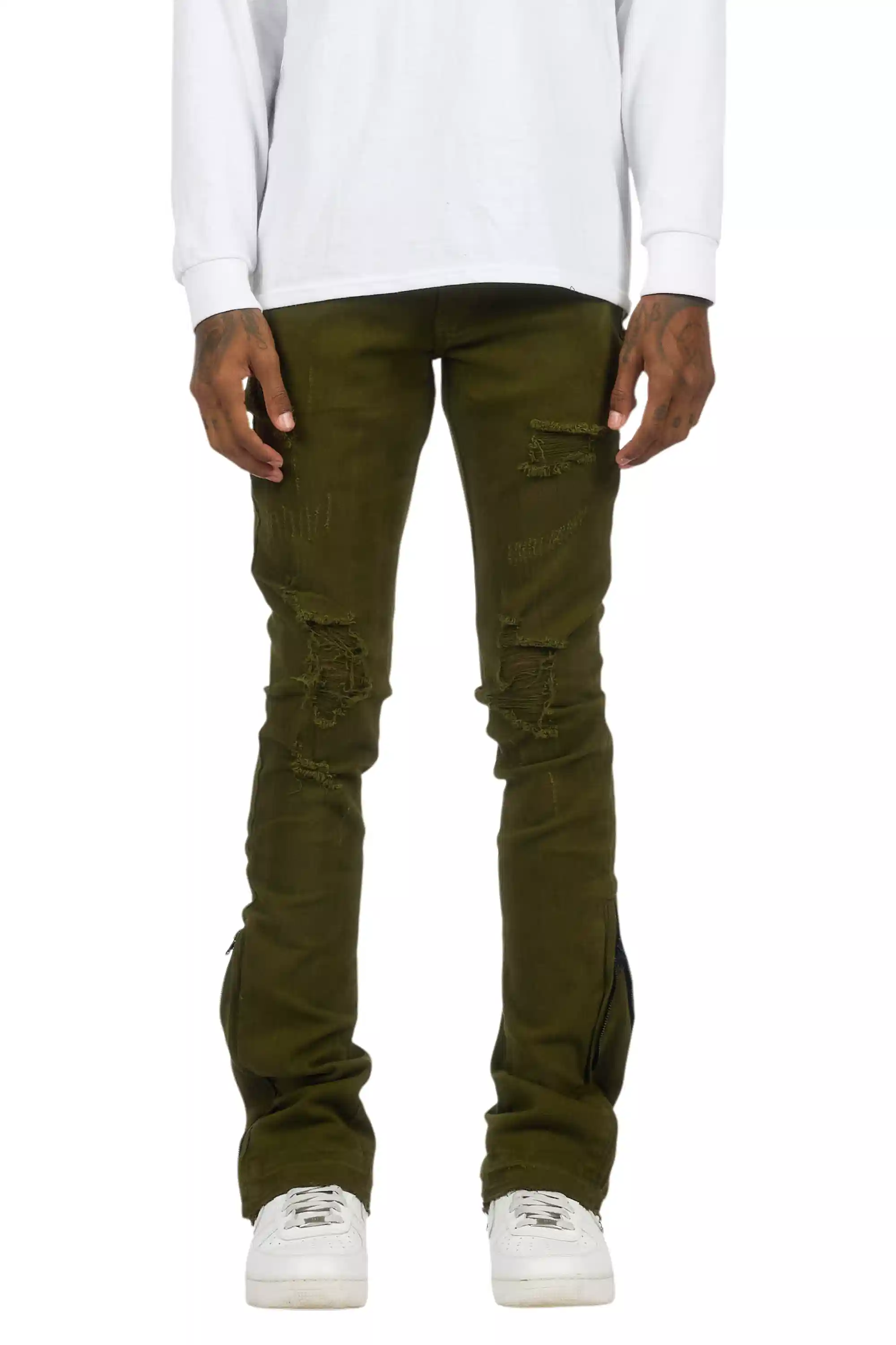 7676-jaymes-olive-stacked-flare-jean-10.webp Jaymes Olive Stacked Flare Jean