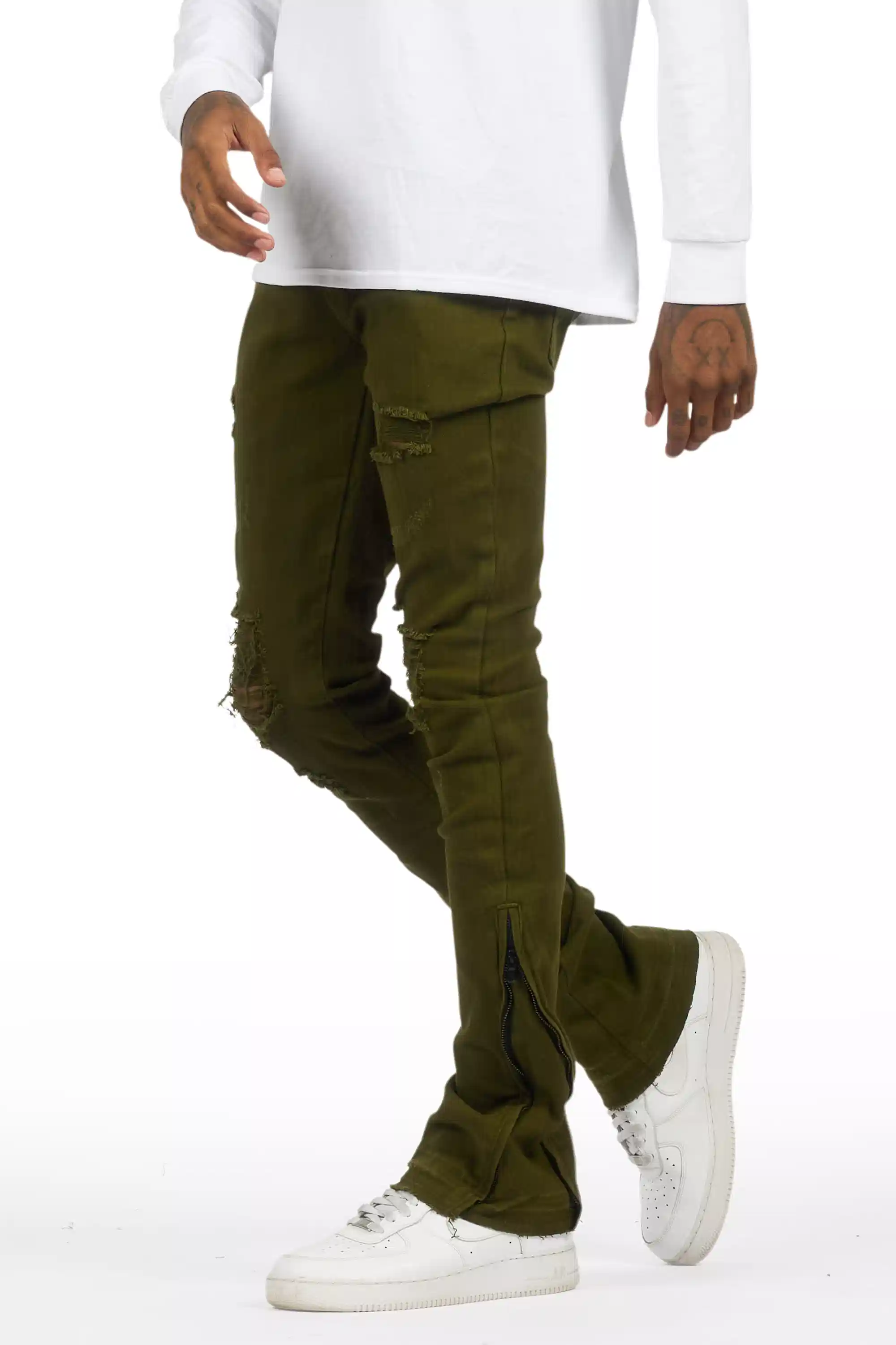 7676-jaymes-olive-stacked-flare-jean-6.webp Jaymes Olive Stacked Flare Jean