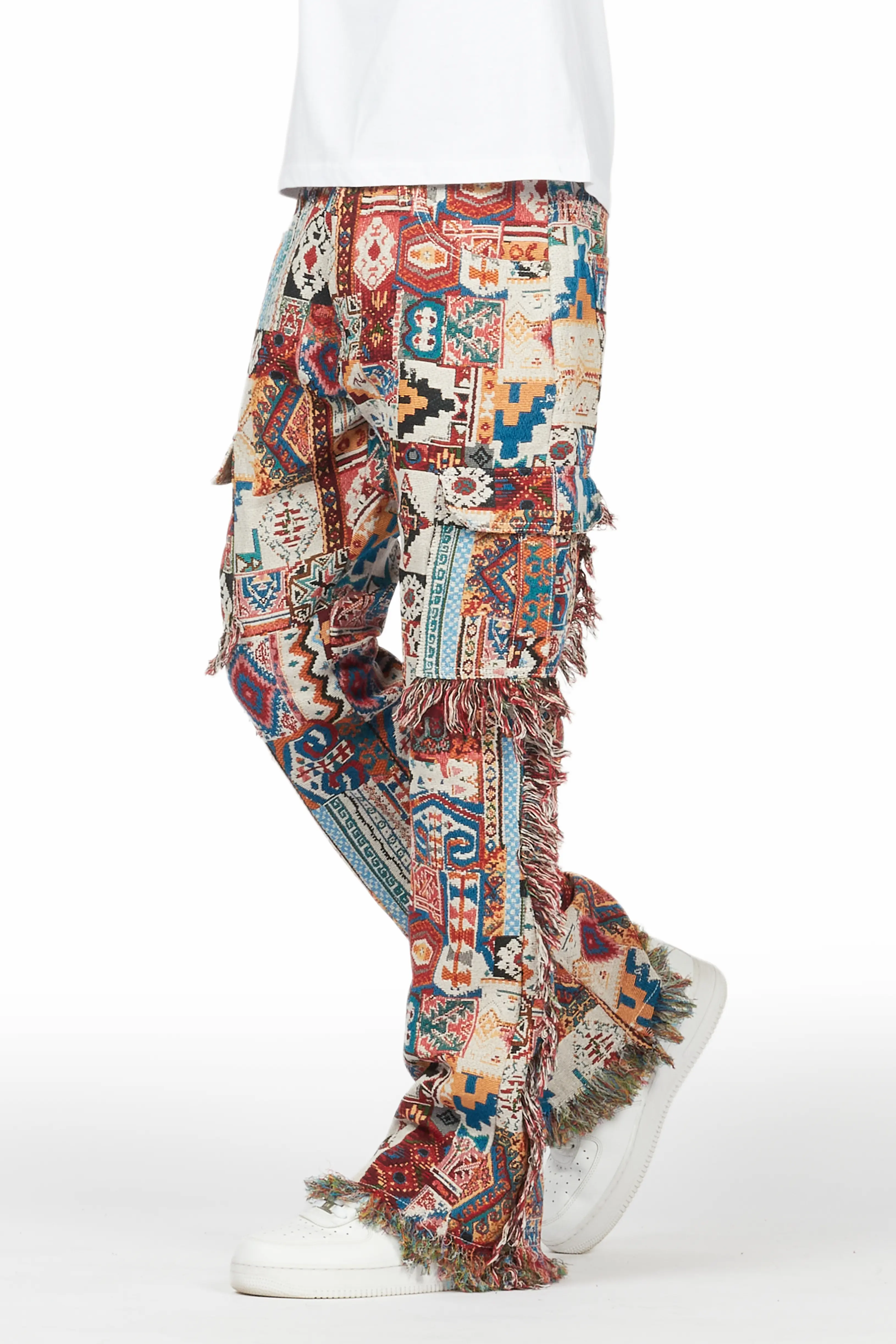 Percy Multi Tapestry Slim Flare Jean
